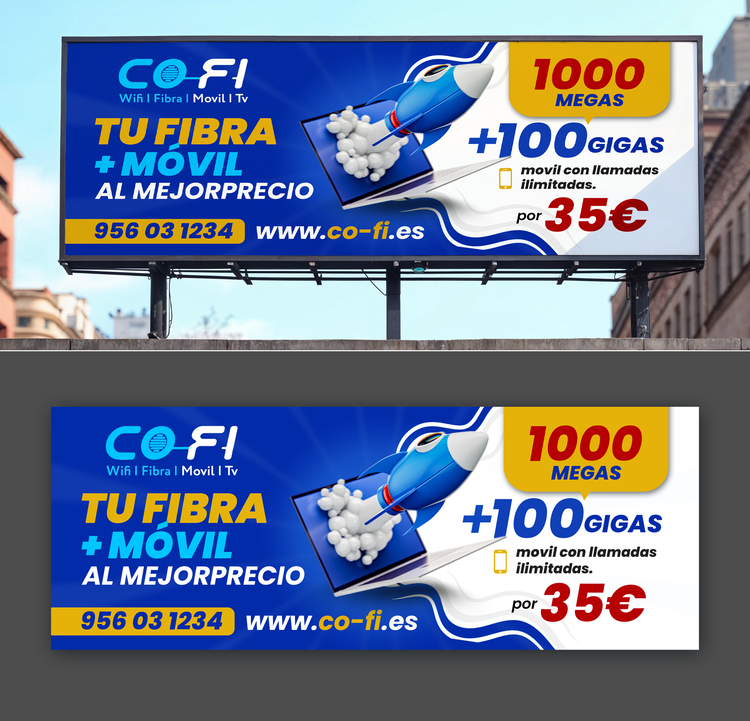 Billboard Design by debdesign for COFI TELECOMUNICACIONES SL | Design #36938910