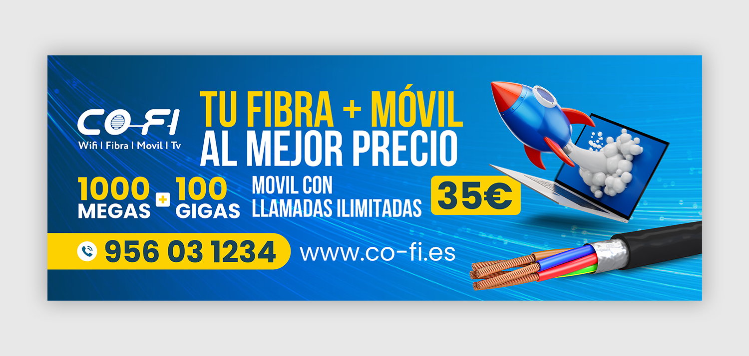 Billboard Design by debdesign for COFI TELECOMUNICACIONES SL | Design #36939009