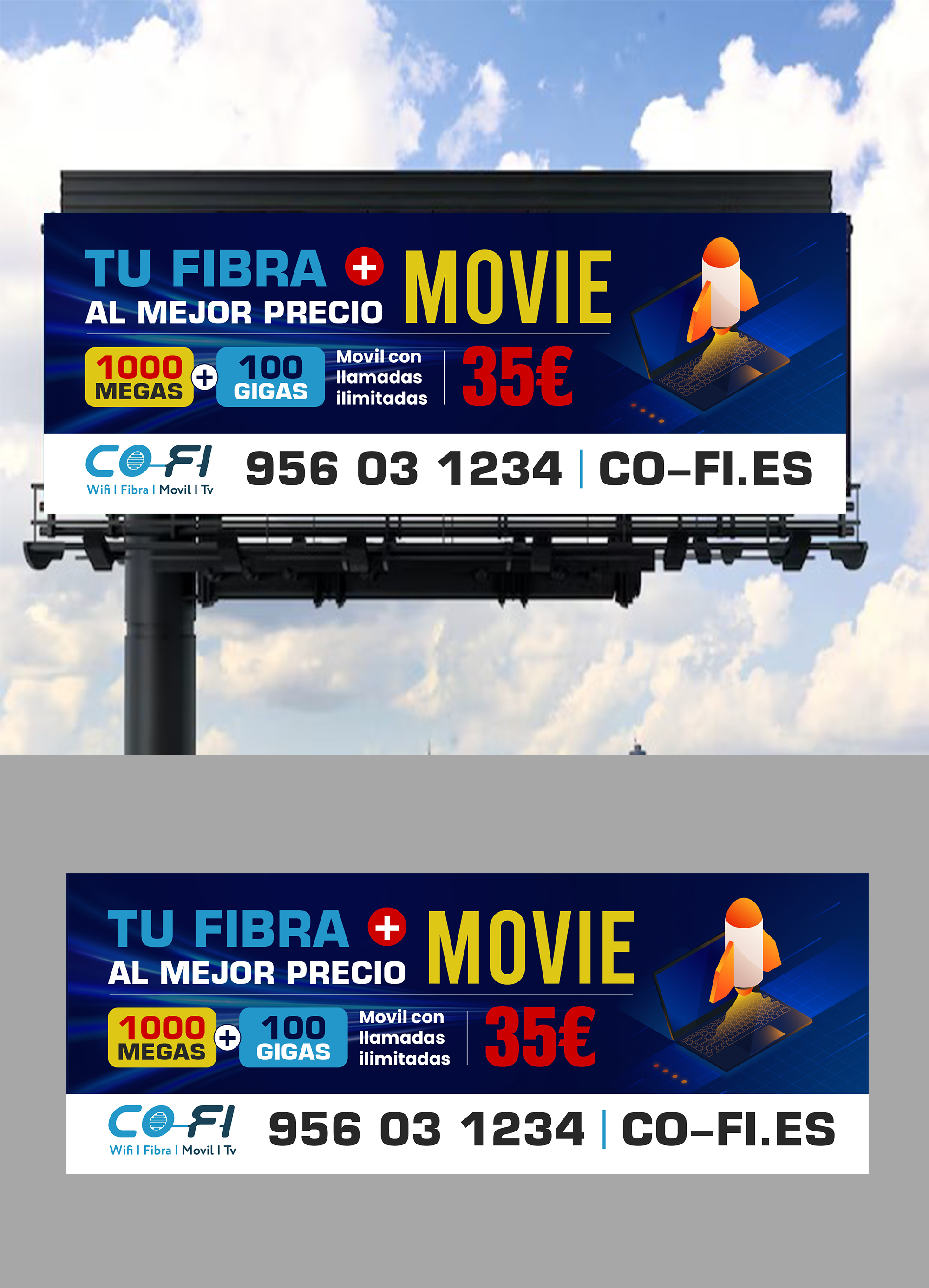 Billboard Design by debdesign for COFI TELECOMUNICACIONES SL | Design #36939394