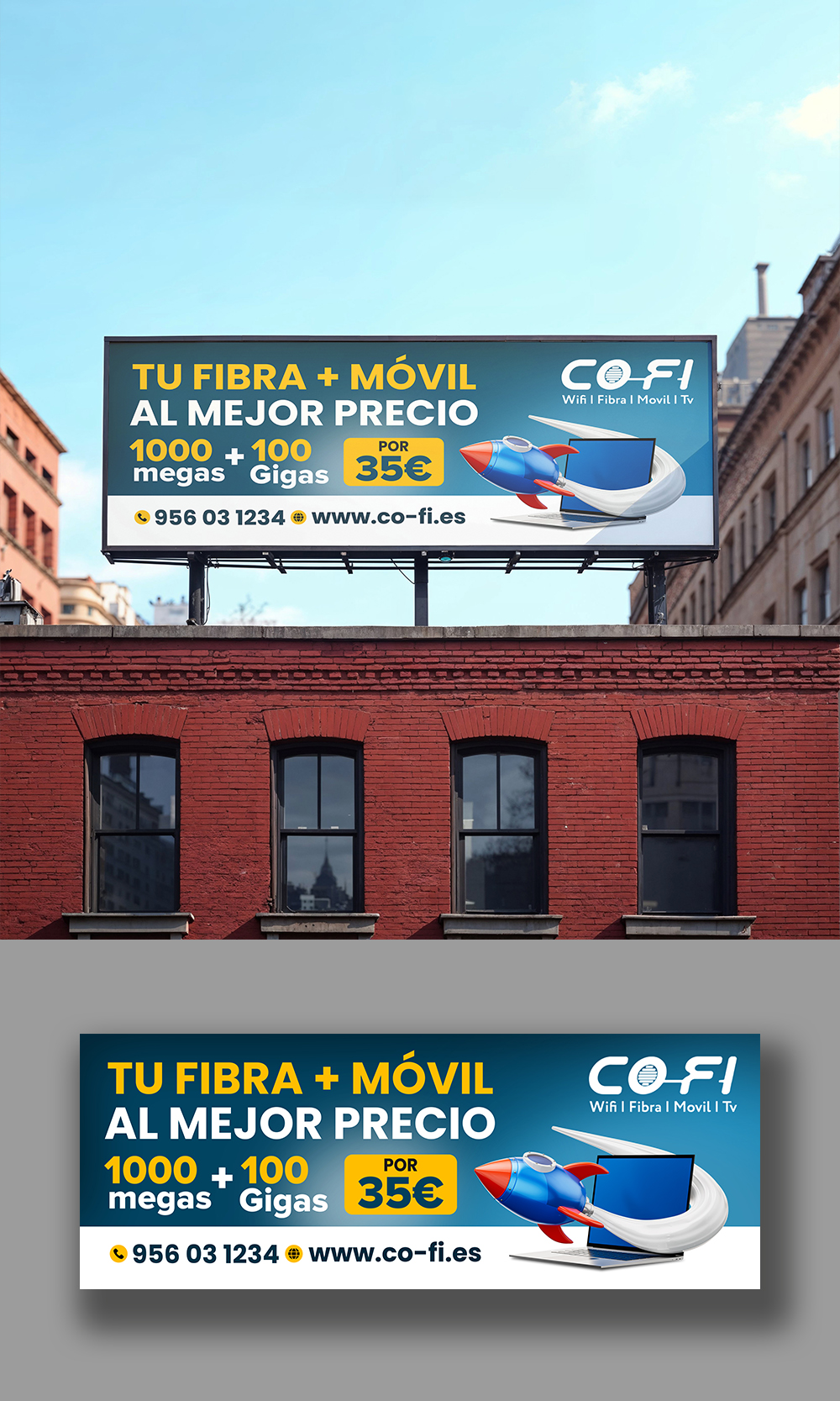 Billboard Design by debdesign for COFI TELECOMUNICACIONES SL | Design #36942532