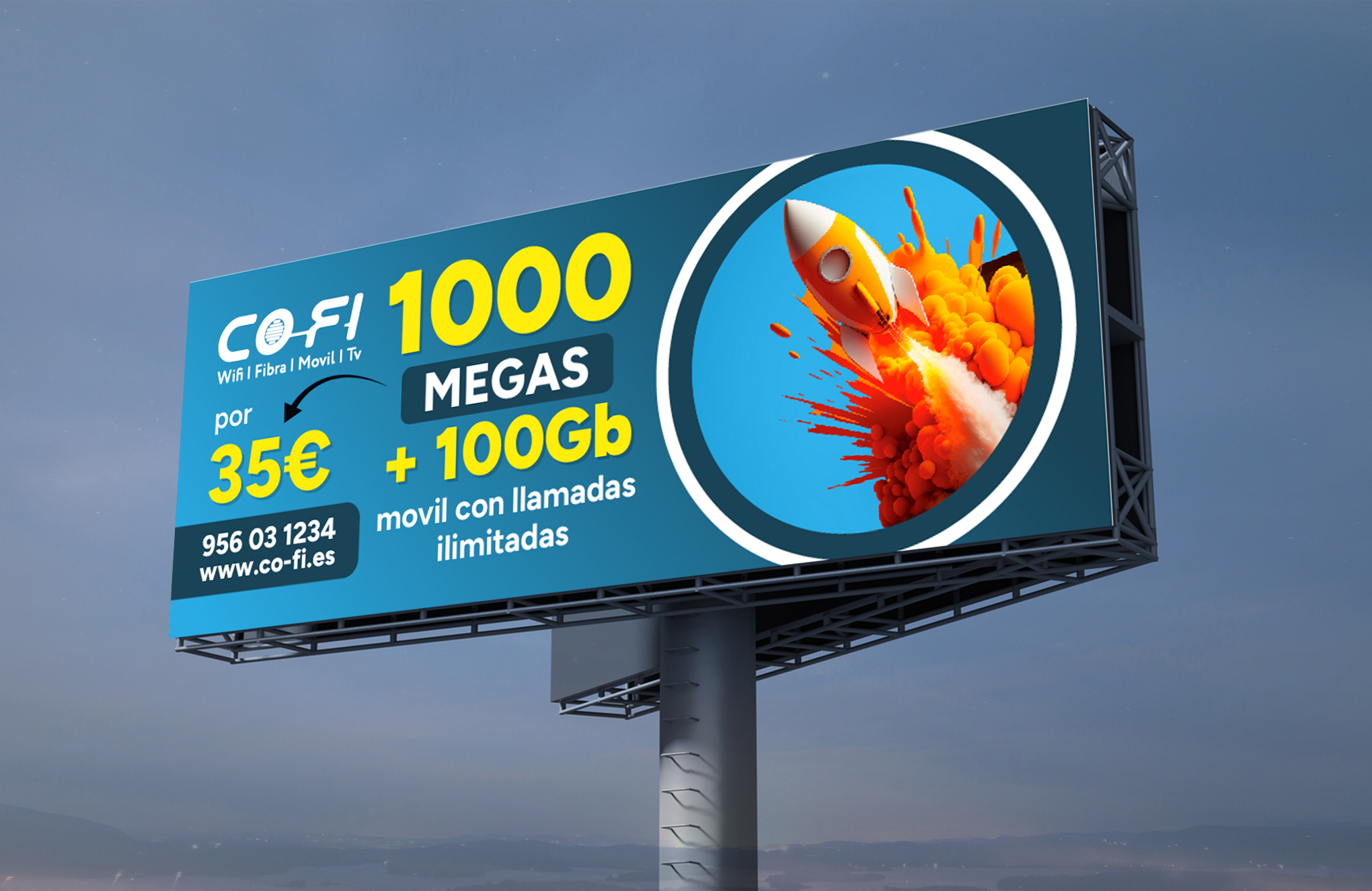 Billboard Design by Dzhafir for COFI TELECOMUNICACIONES SL | Design #36935605