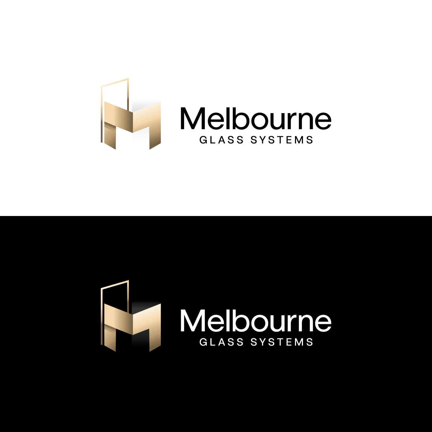 Logo Design by StromDesignHub for Melbourne Glass Systems | Design #36933882