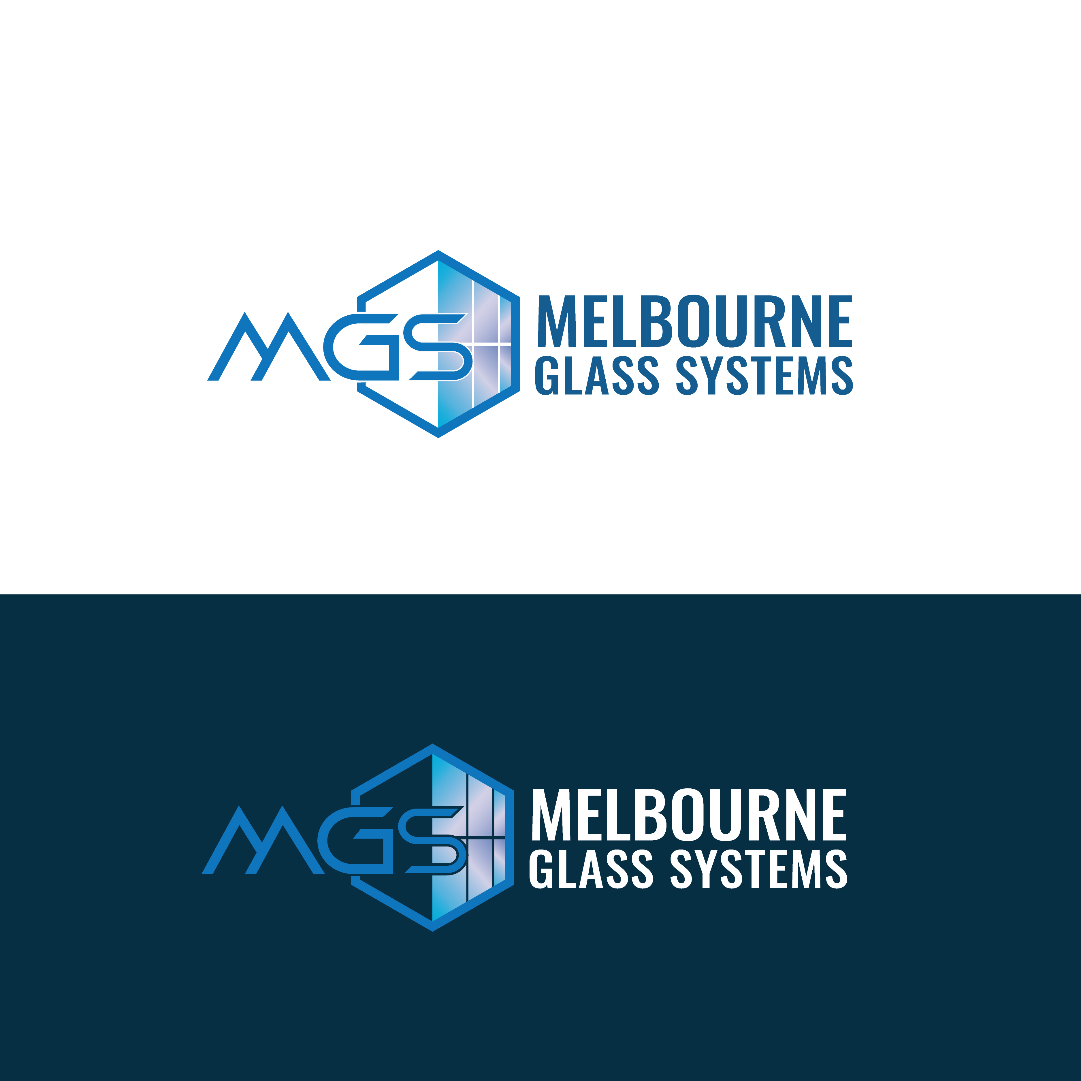 Logo Design by Revolt Team for Melbourne Glass Systems | Design #36933135