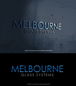 Logo Design by Asad Shaikh for Melbourne Glass Systems | Design: #36935923