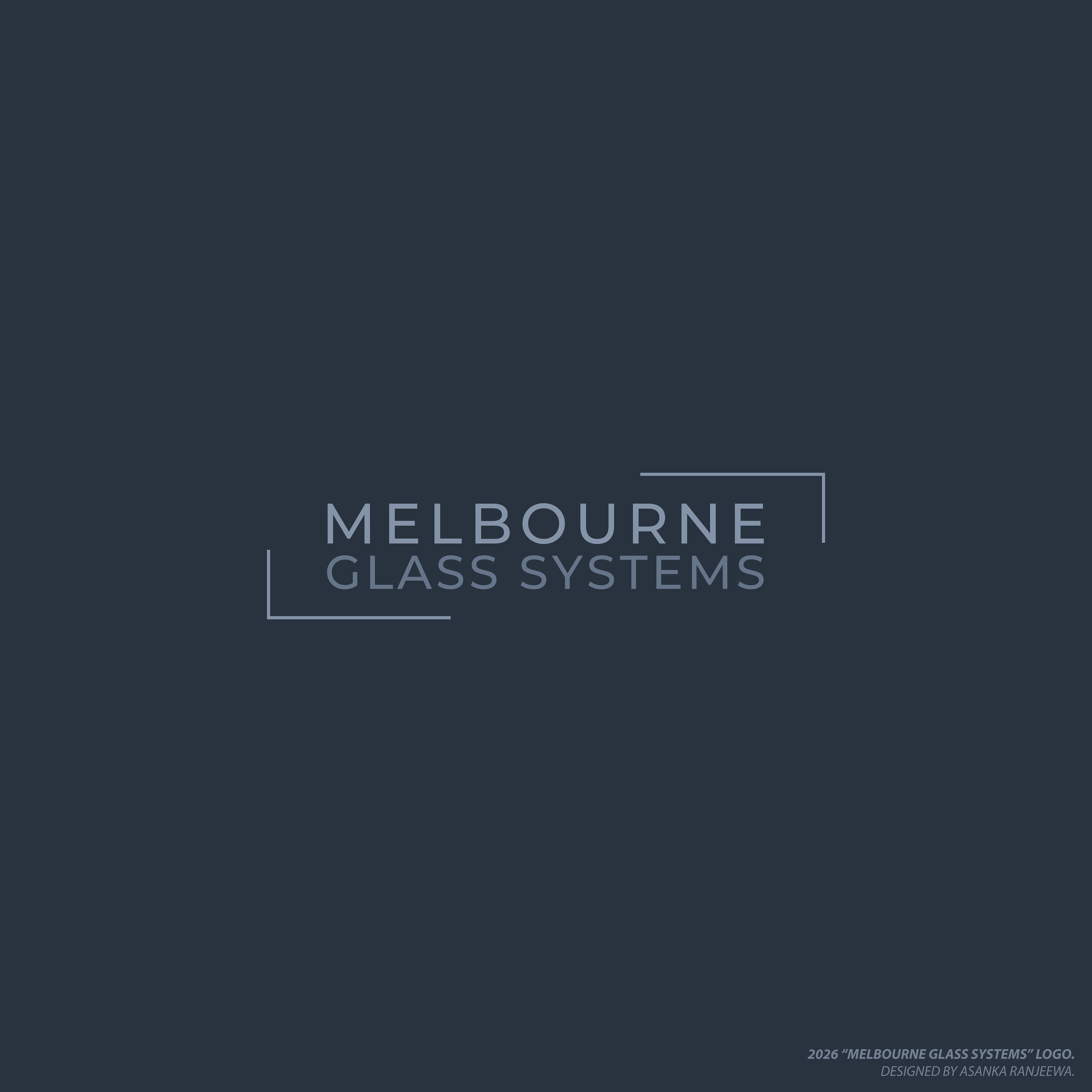 Diseño de Logo por Asanka Ranjeewa para Melbourne Glass Systems | Diseño #36948541