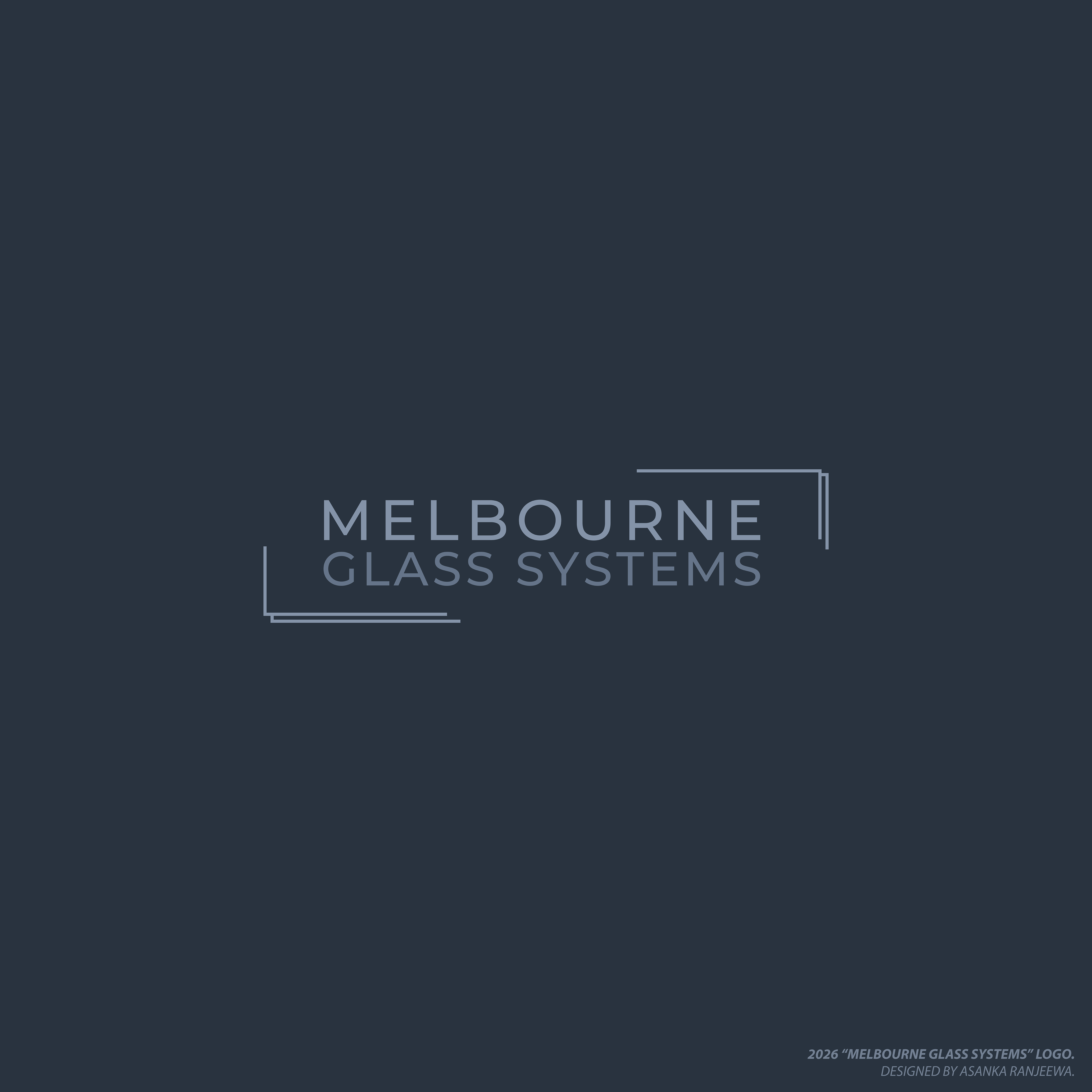 Diseño de Logo por Asanka Ranjeewa para Melbourne Glass Systems | Diseño #36948542