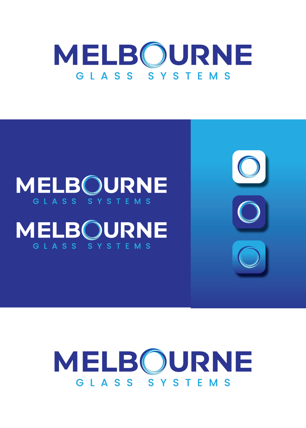 Diseño de Logo por Bismillah logo para Melbourne Glass Systems | Diseño #36931671