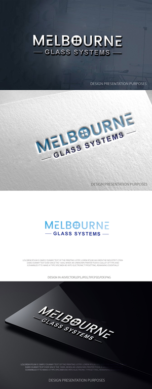 Logo Design by zebronicgraphic for Melbourne Glass Systems | Design: #36935055
