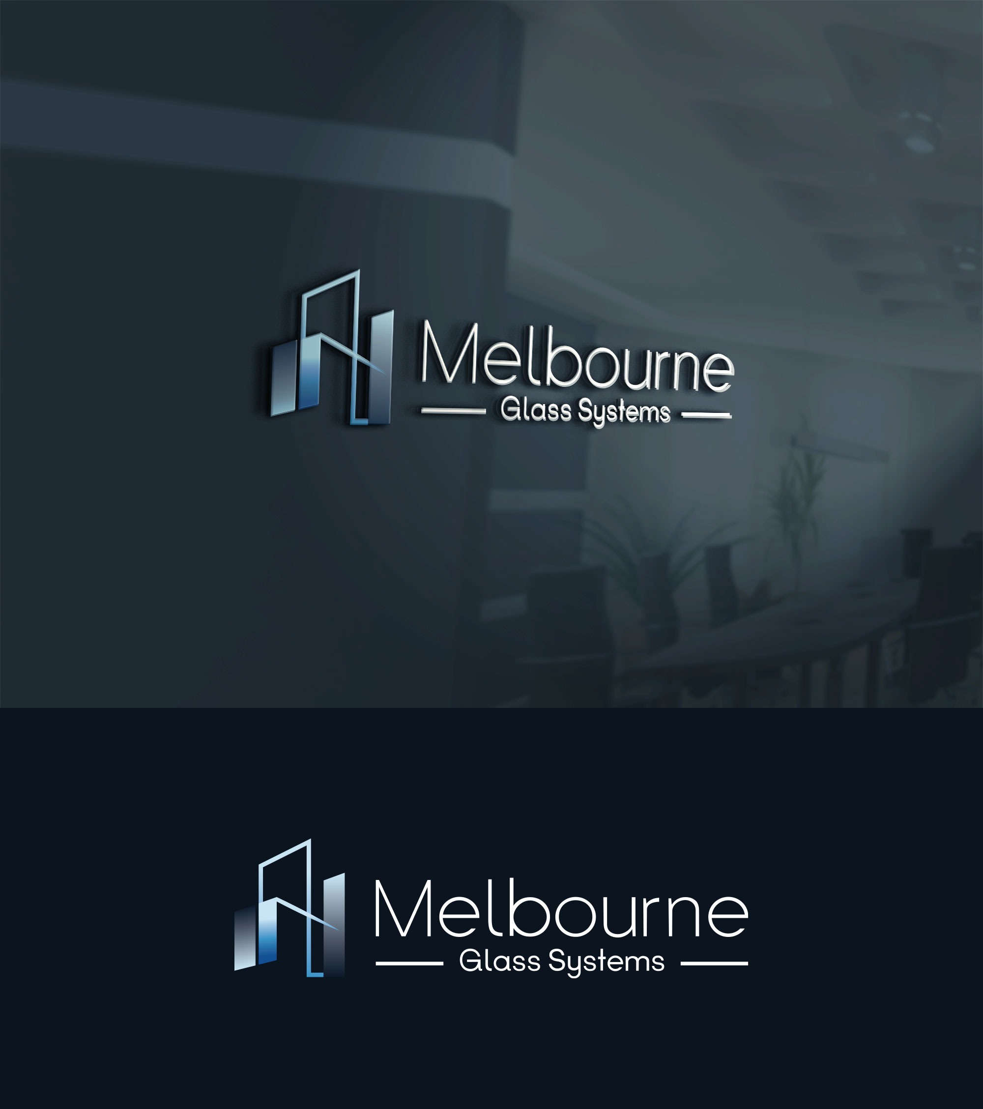 Logo Design by Impressive Designs for Melbourne Glass Systems | Design #36932339