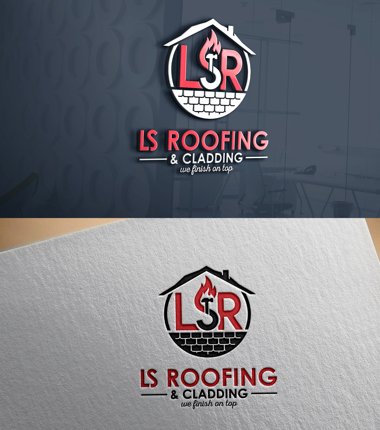 Logo Design by 24ksunny for LS Roofing & Cladding | Design #36933955