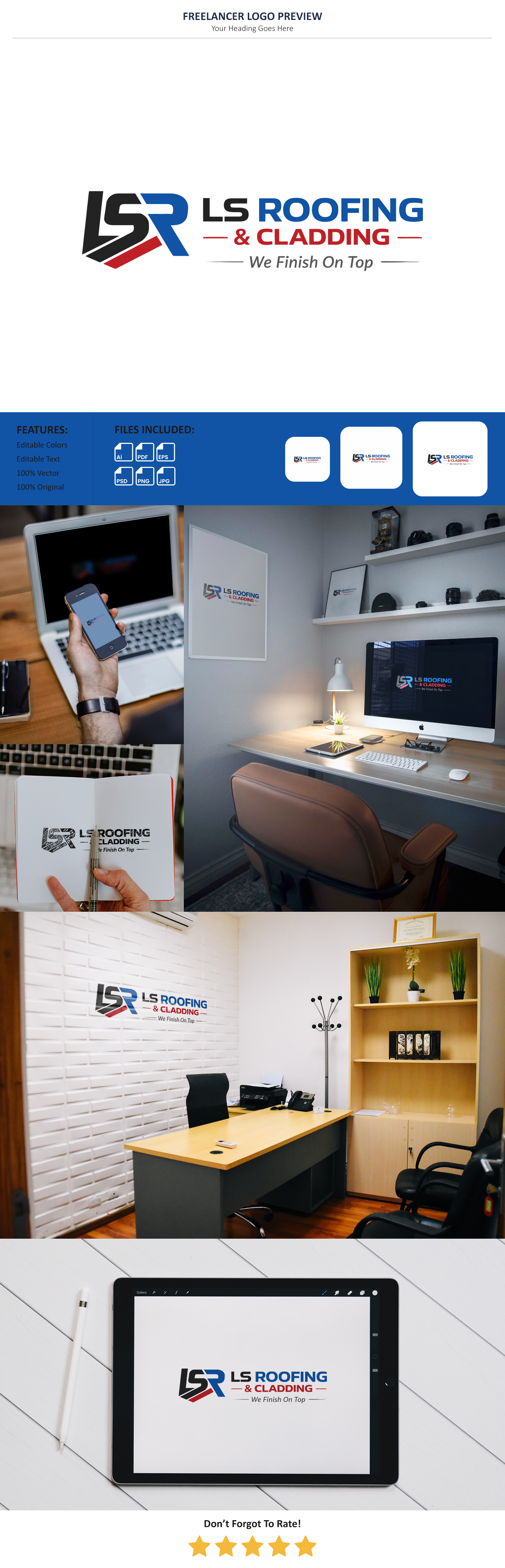 Logo Design by Pixel Foundry for LS Roofing & Cladding | Design #36935389