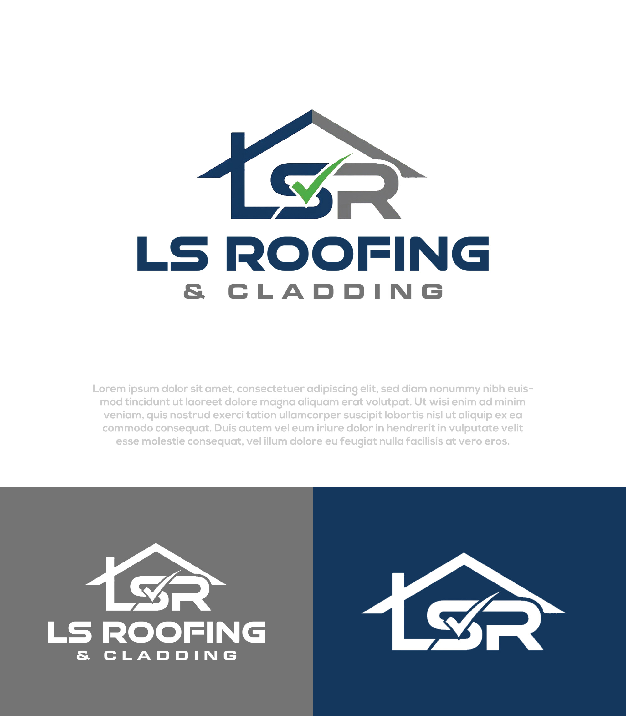 Logo Design by Pilot_DesignR™ for LS Roofing & Cladding | Design #36935854