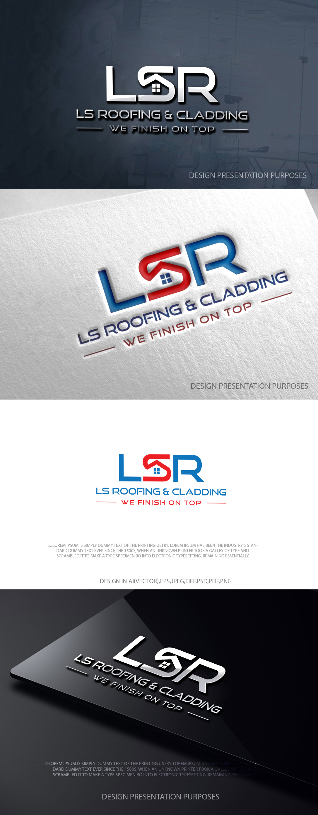 Logo-Design von zebronicgraphic für LS Roofing & Cladding | Design #36934983