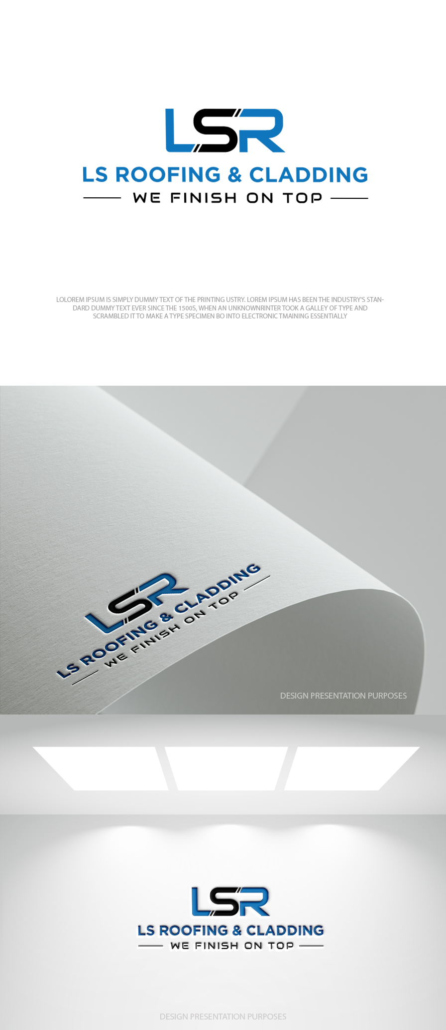 Logo-Design von zebronicgraphic für LS Roofing & Cladding | Design #36934984