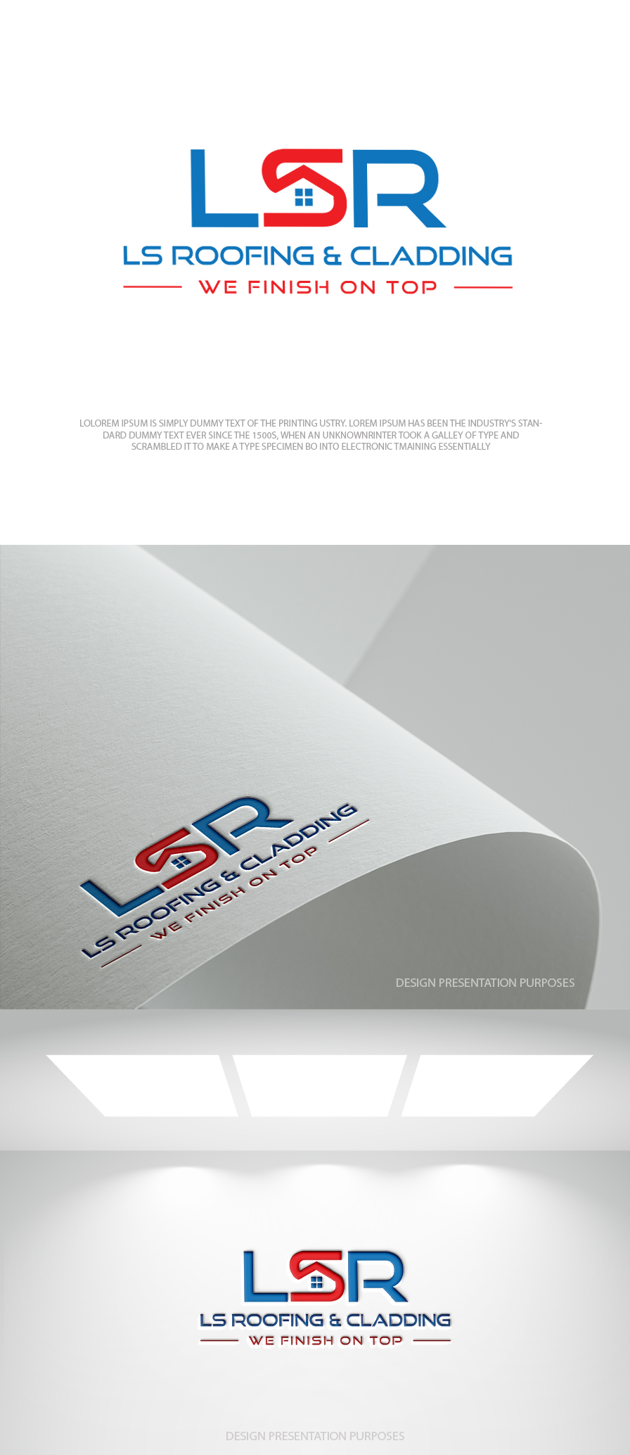 Logo-Design von zebronicgraphic für LS Roofing & Cladding | Design #36934985