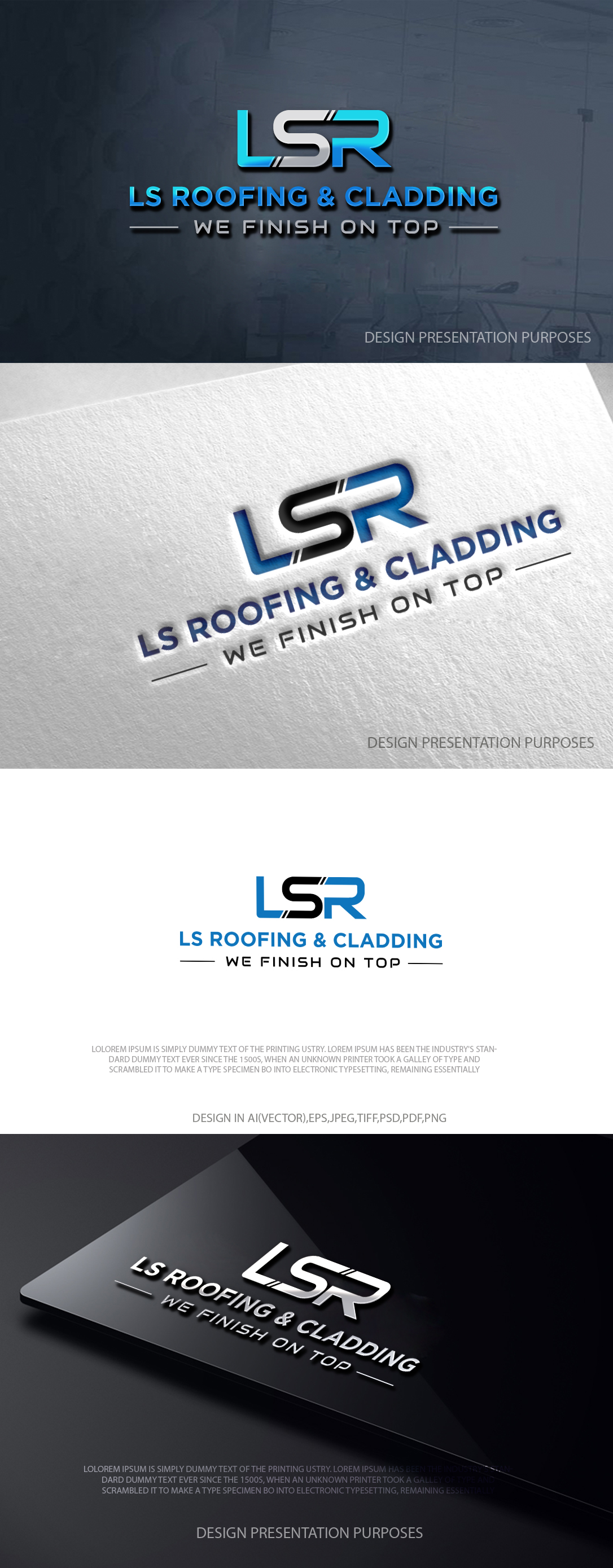 Logo-Design von zebronicgraphic für LS Roofing & Cladding | Design #36934986