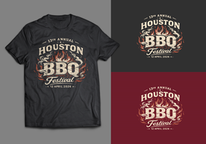 2026 Houston Barbecue Festival T-shirt design
