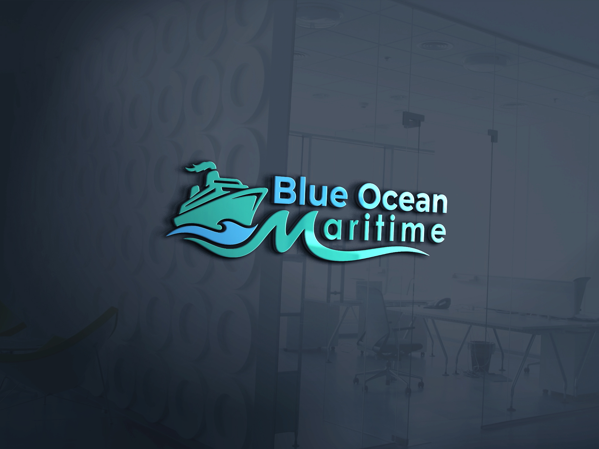 Logo Design by 24ksunny for Blue Ocean Maritime Consulting Ltd | Design #36947410