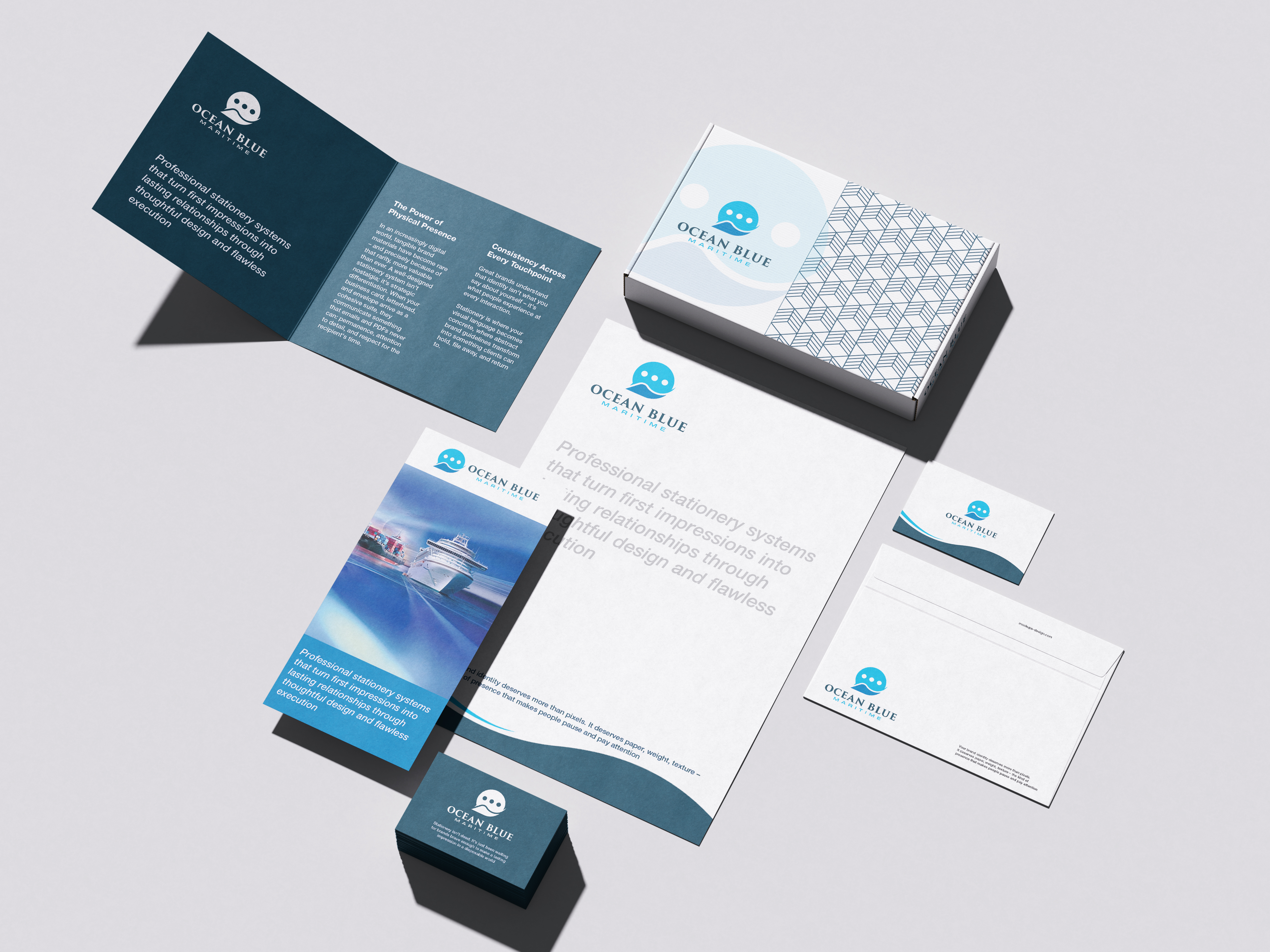 Logo Design by QubeCorner for Blue Ocean Maritime Consulting Ltd | Design #36969183