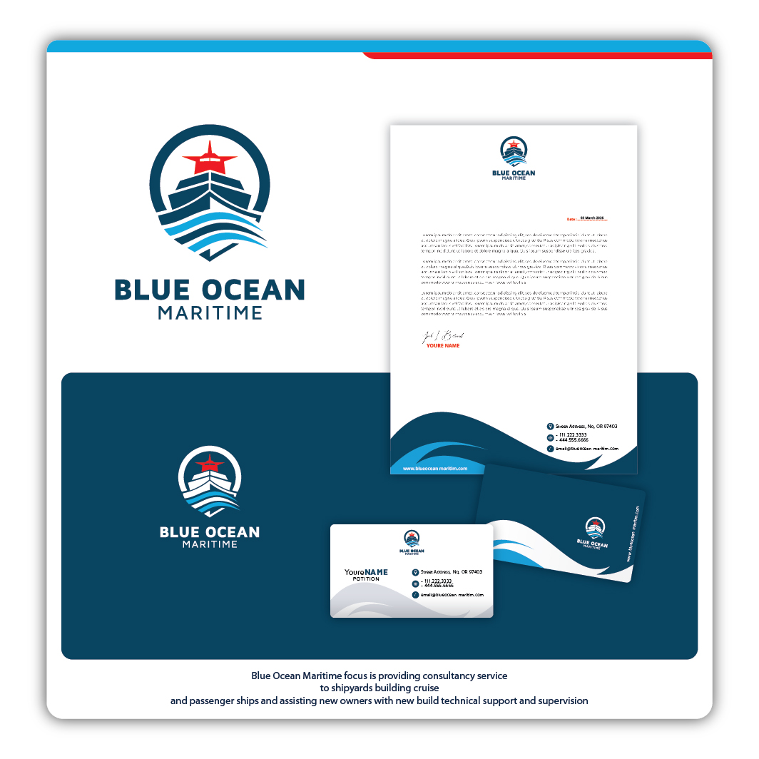 Logo Design by yans23 for Blue Ocean Maritime Consulting Ltd | Design #36964275