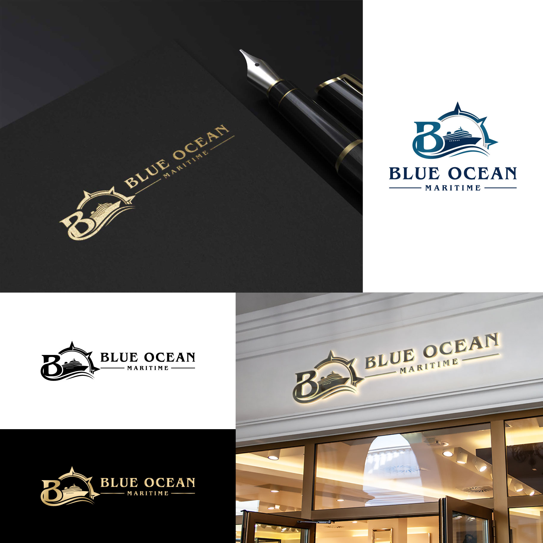 Logo Design by Ben Affleck for Blue Ocean Maritime Consulting Ltd | Design #36942560