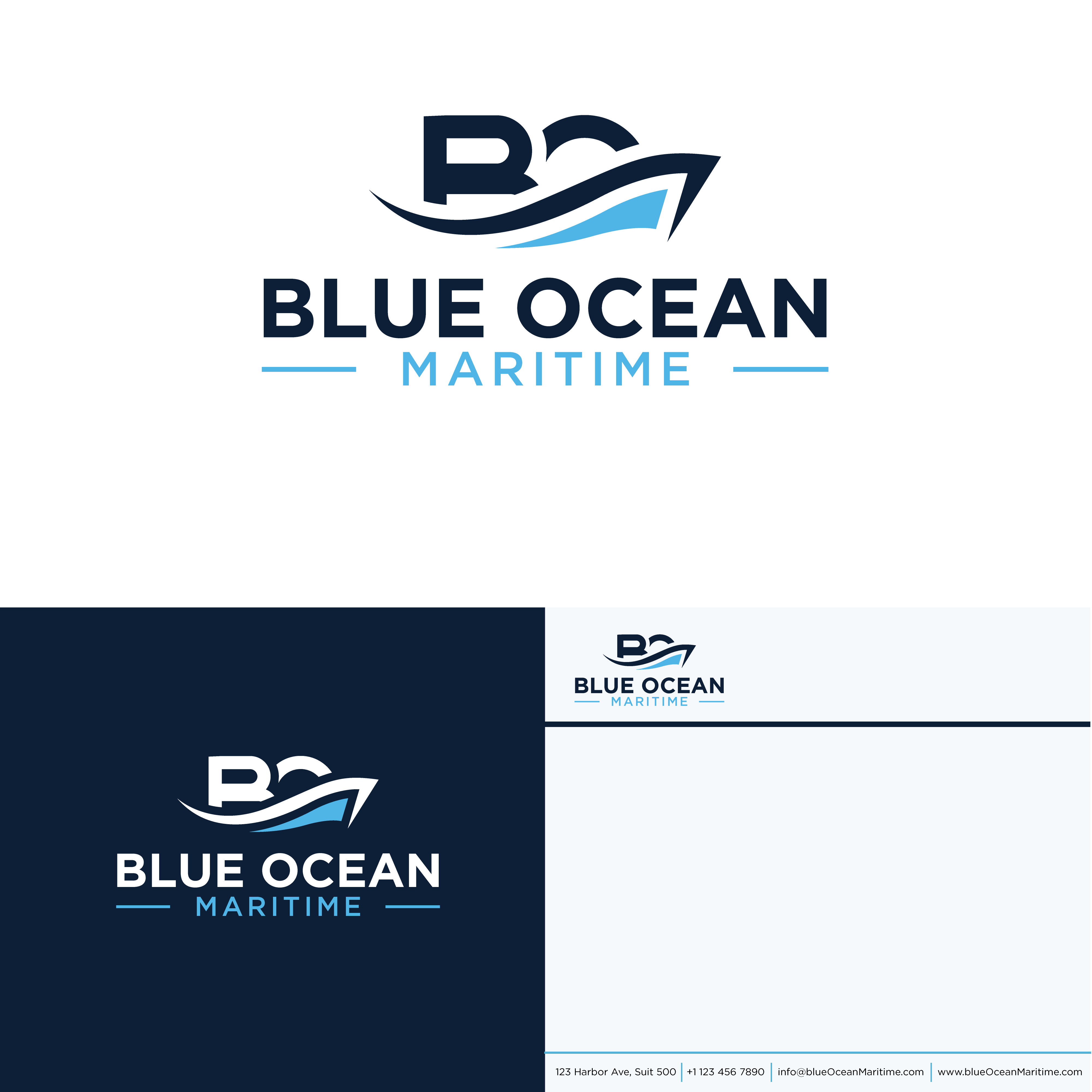 Logo Design by Casey Kelechi for Blue Ocean Maritime Consulting Ltd | Design #36943126