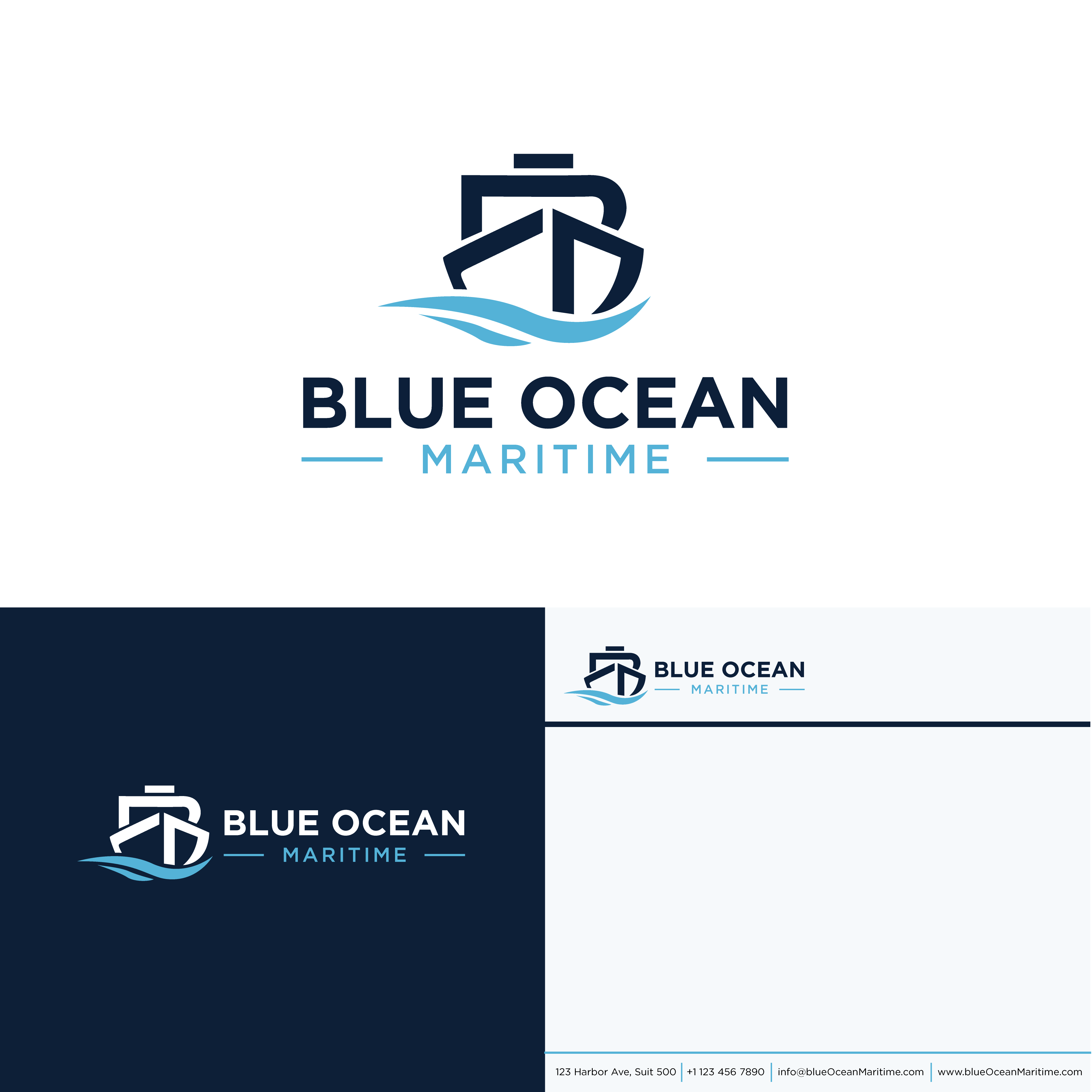Logo Design by Casey Kelechi for Blue Ocean Maritime Consulting Ltd | Design #36943128