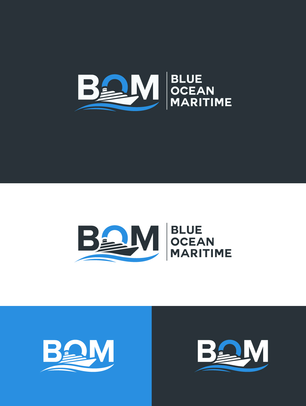 Logo Design by AbdurRahim@ for Blue Ocean Maritime Consulting Ltd | Design #36954931