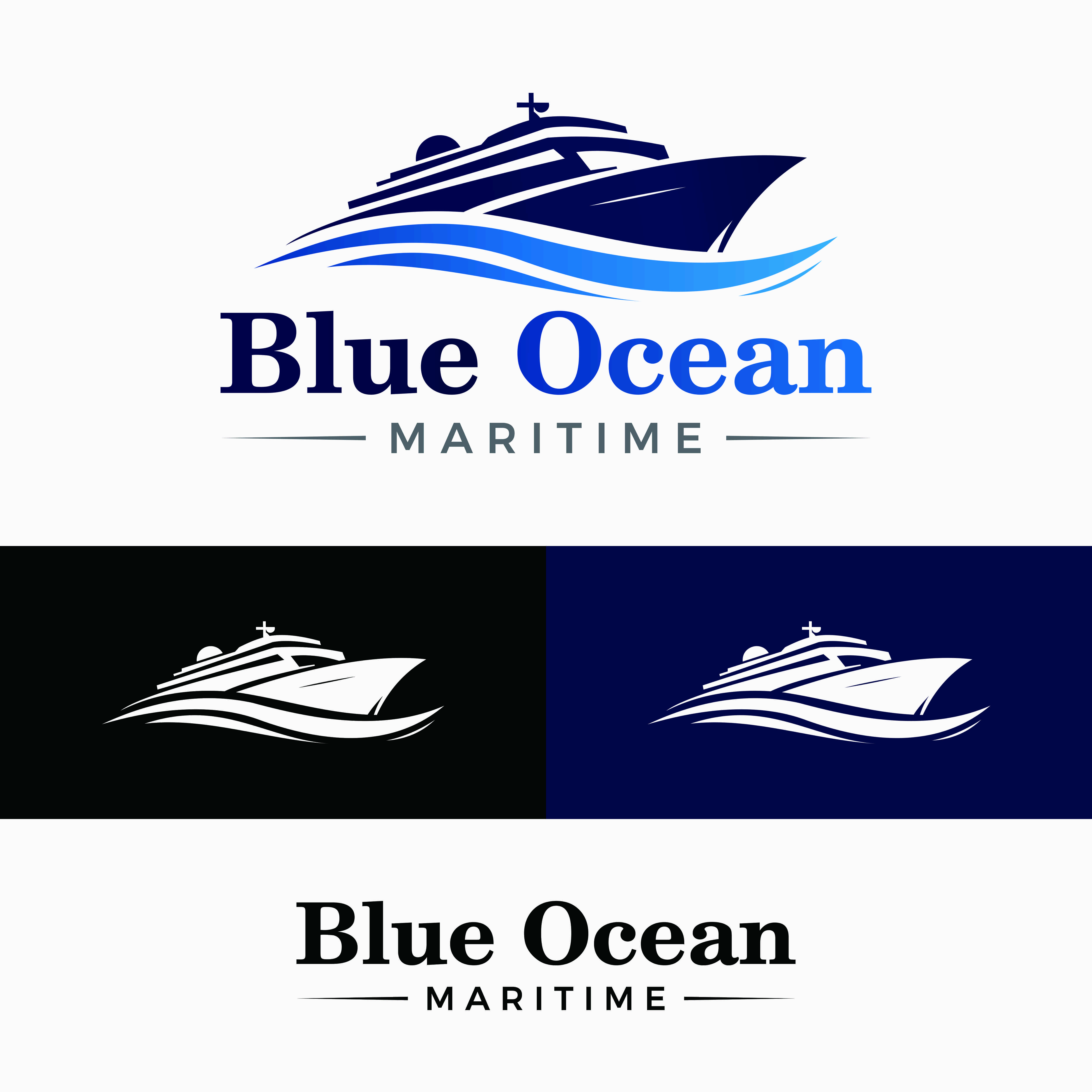 Logo Design by JunioArt for Blue Ocean Maritime Consulting Ltd | Design #36954176