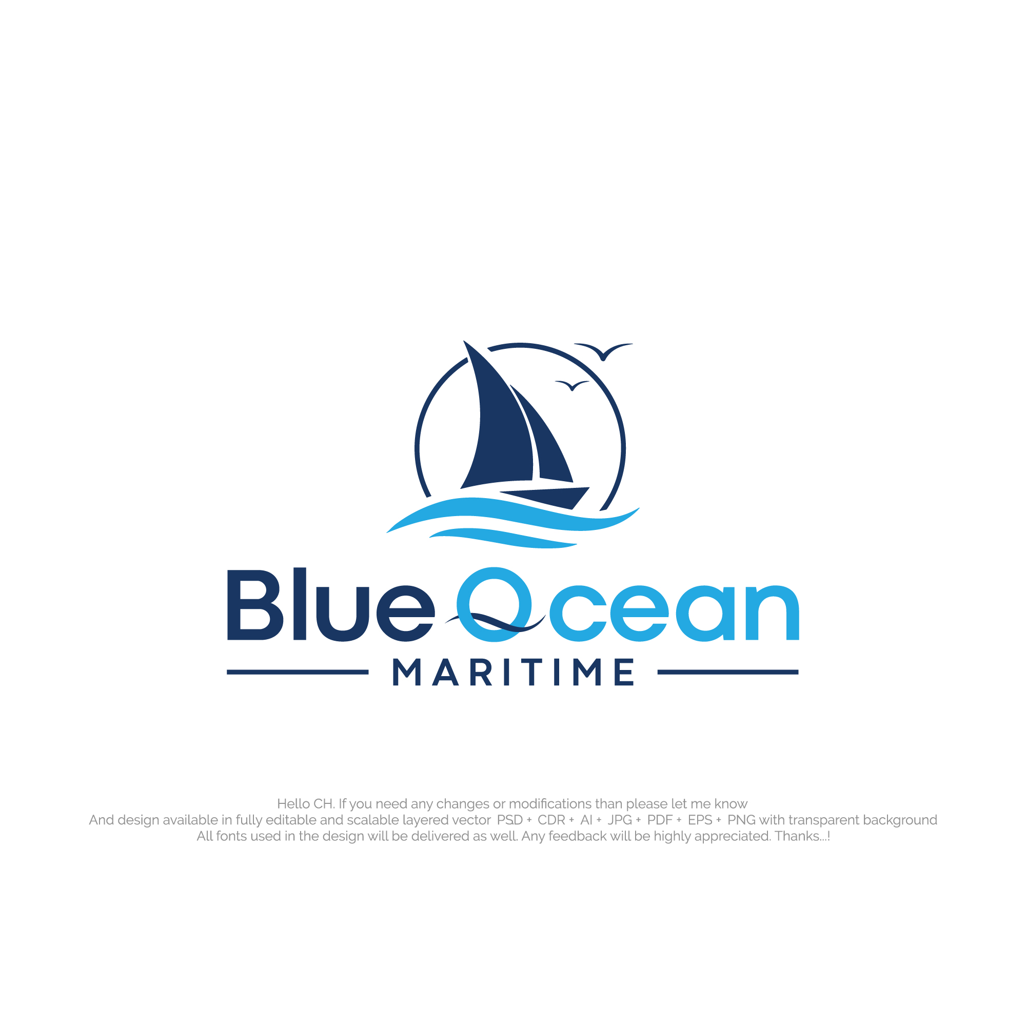 Logo Design by NexaBrand for Blue Ocean Maritime Consulting Ltd | Design #36972028
