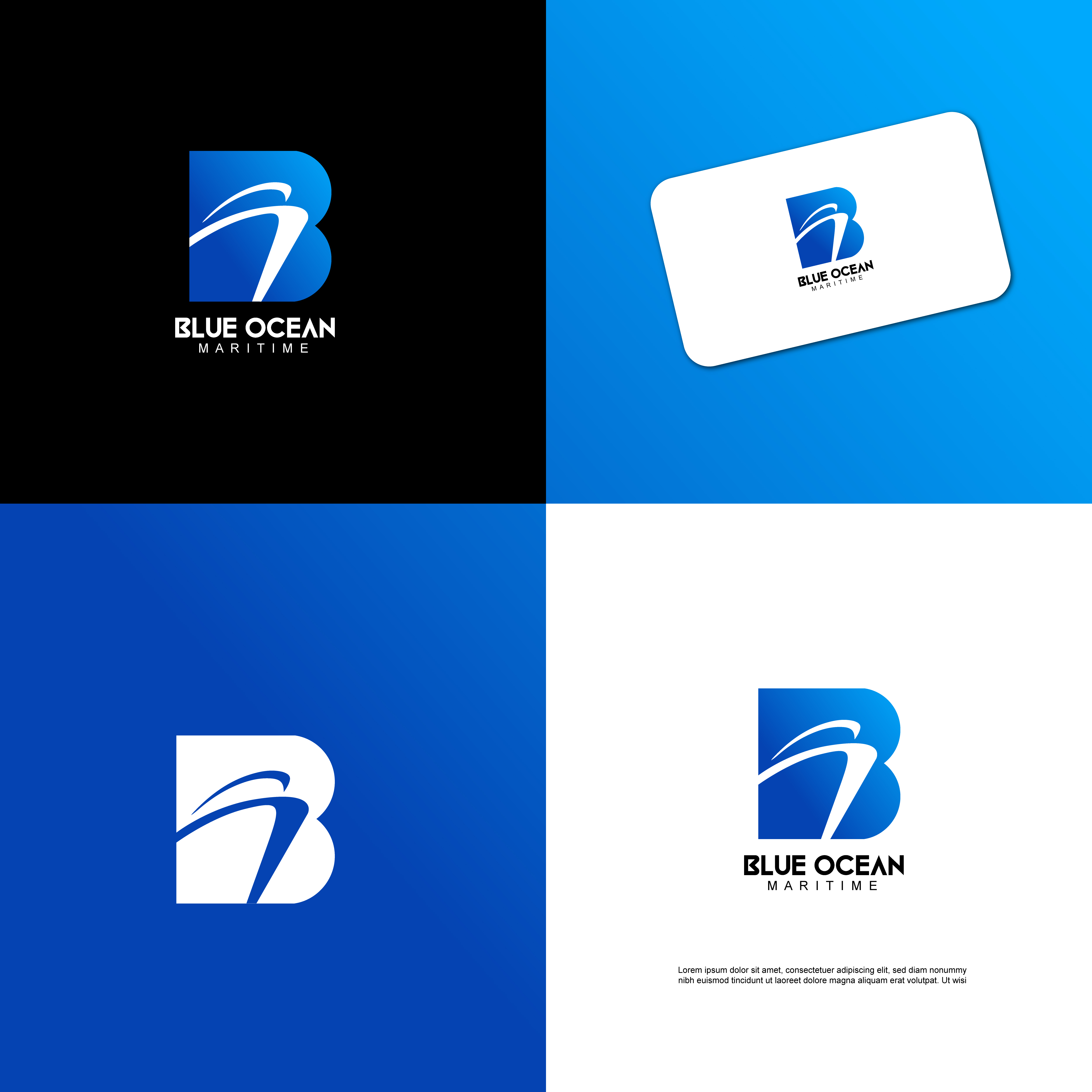 Logo Design by Inkora Studio for Blue Ocean Maritime Consulting Ltd | Design #36950064