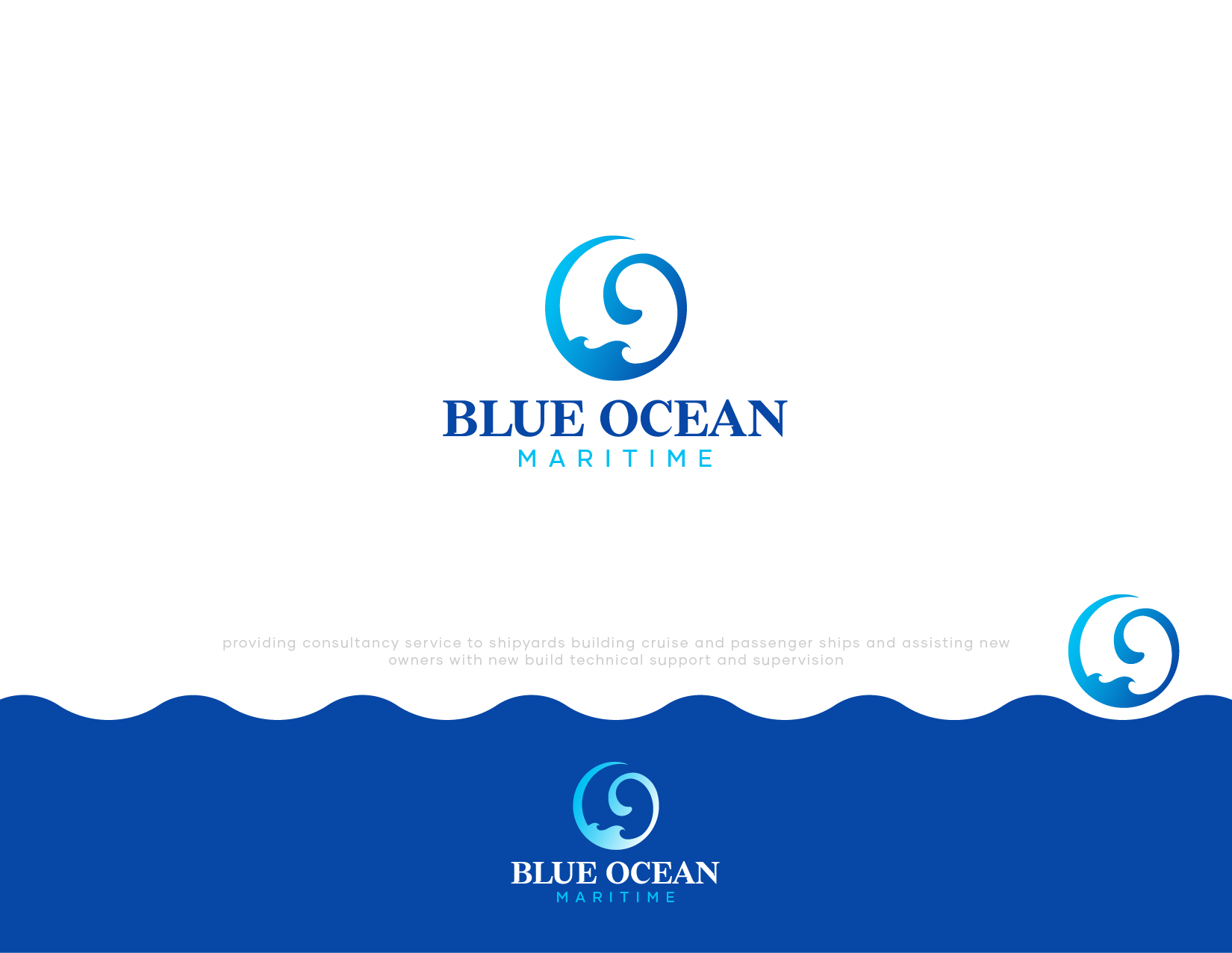 Logo Design by JuniorDesigns for Blue Ocean Maritime Consulting Ltd | Design #36954792