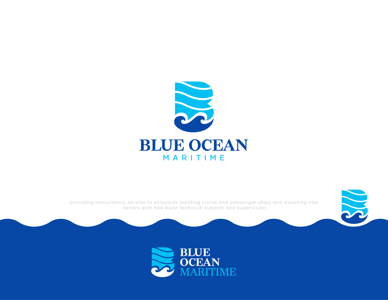 Logo Design by JuniorDesigns for Blue Ocean Maritime Consulting Ltd | Design #36954793