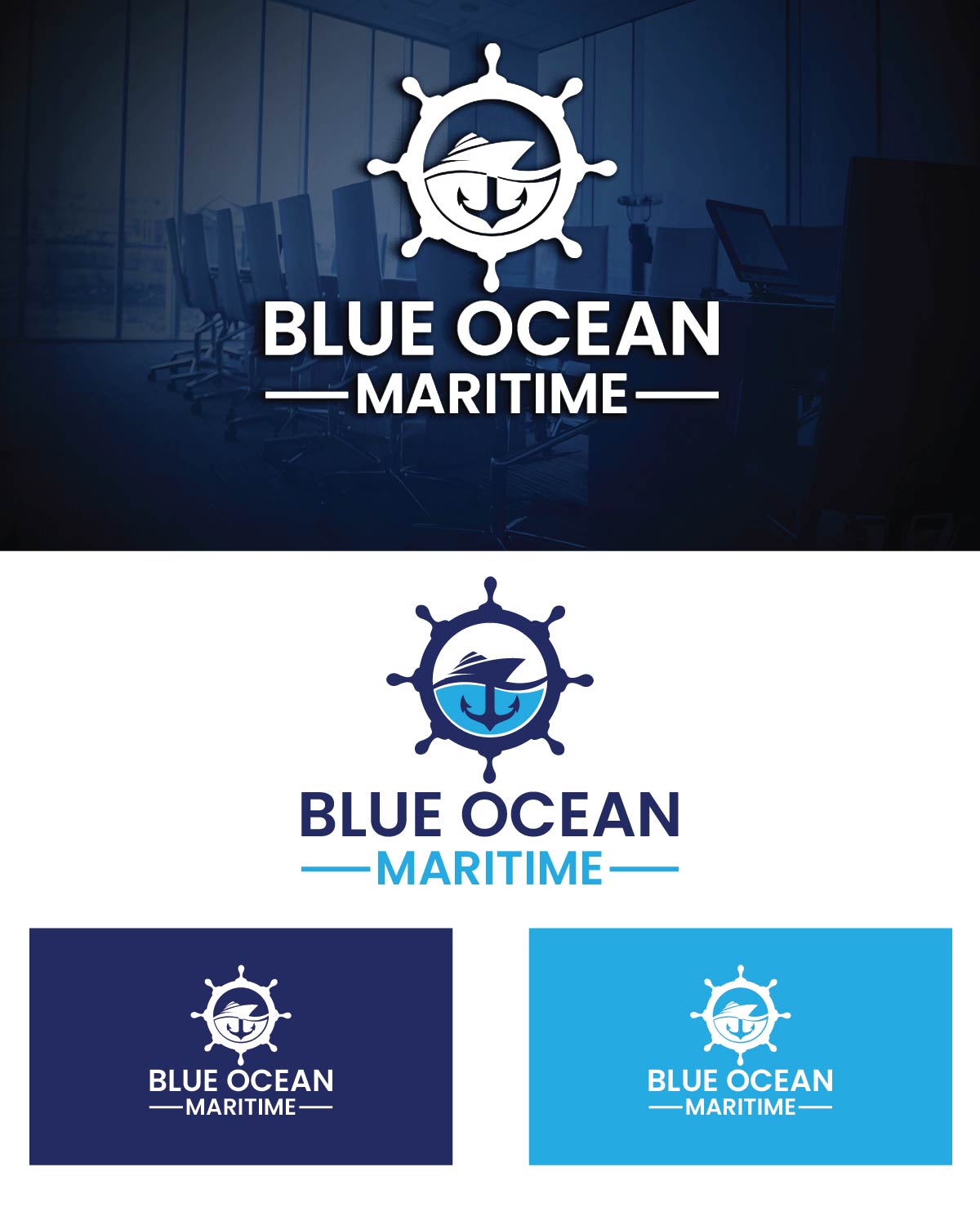 Logo Design by Isnah Logo for Blue Ocean Maritime Consulting Ltd | Design #36945407