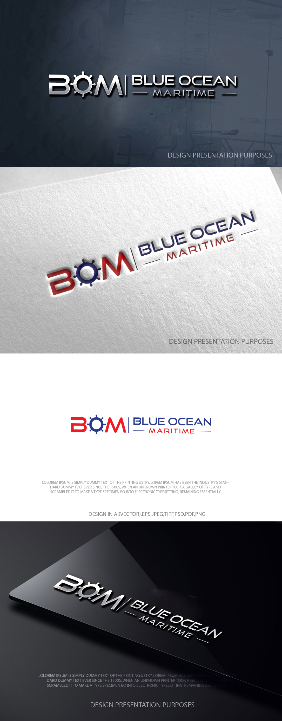 Logo Design by zebronicgraphic for Blue Ocean Maritime Consulting Ltd | Design #36945208