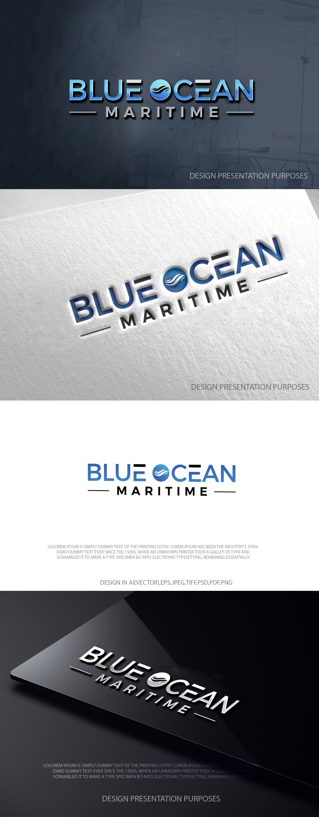 Logo Design by zebronicgraphic for Blue Ocean Maritime Consulting Ltd | Design #36945209
