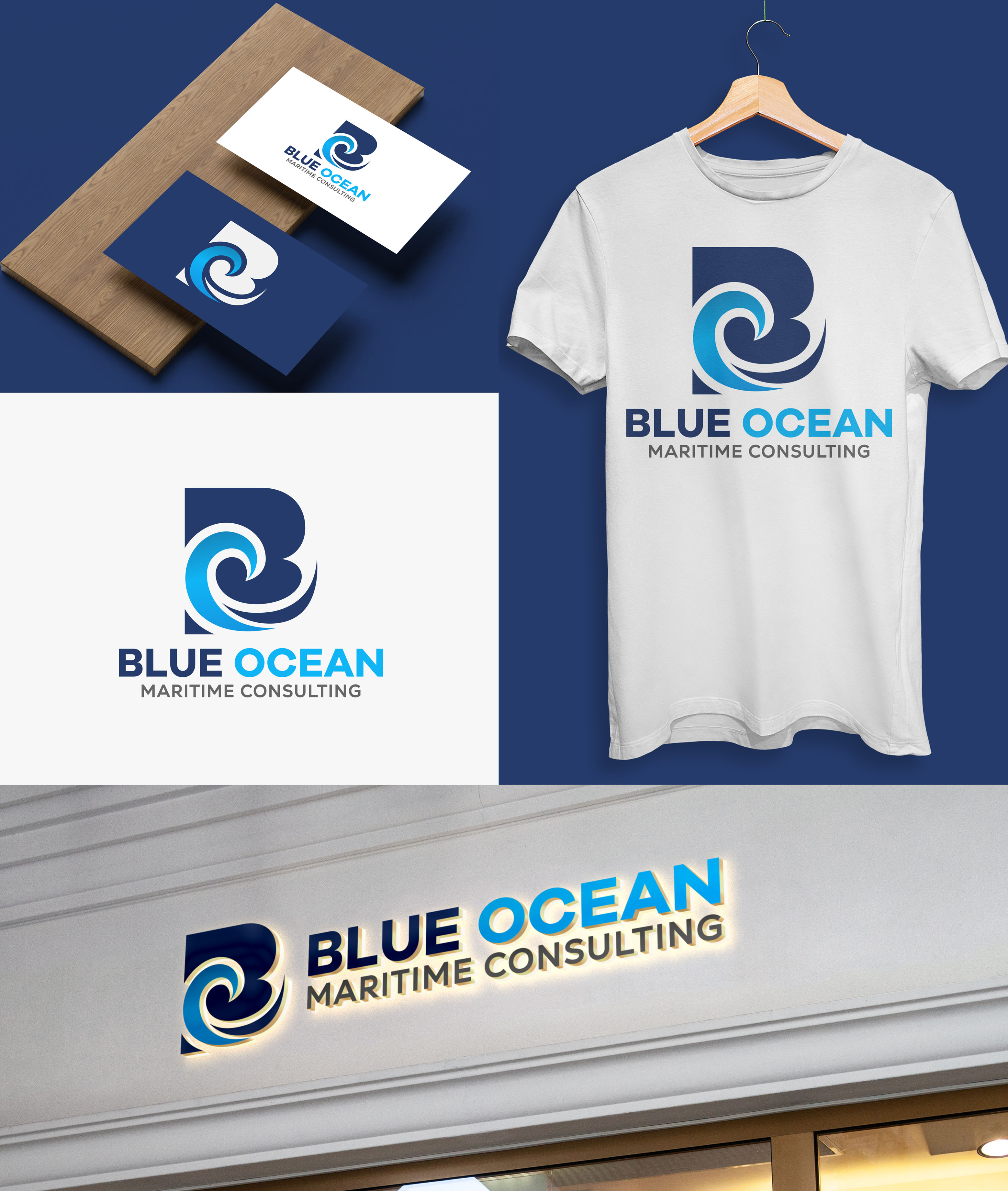 Logo Design by aexoagency for Blue Ocean Maritime Consulting Ltd | Design #36942163