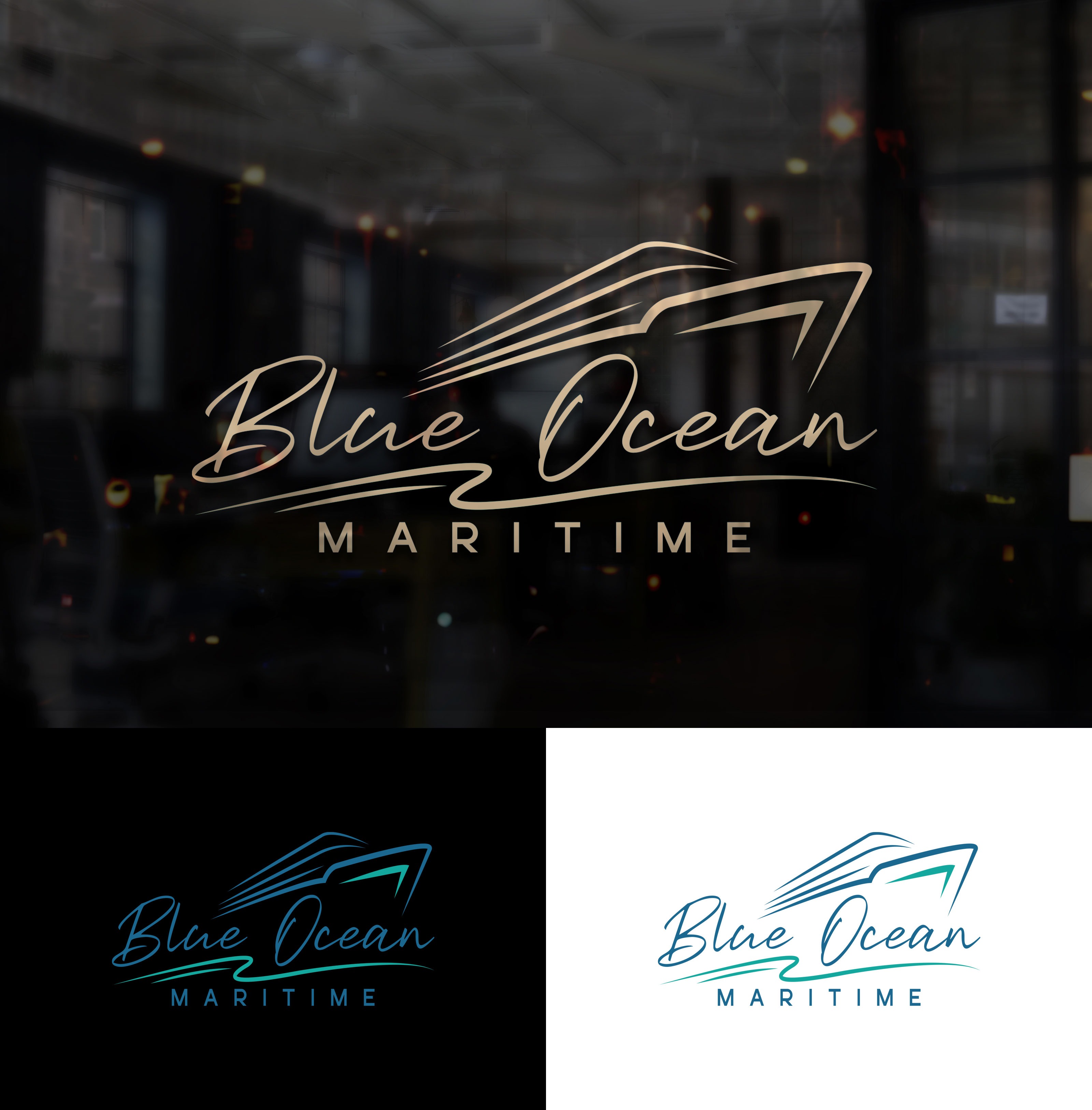 Logo Design by Impressive Designs for Blue Ocean Maritime Consulting Ltd | Design #36944036