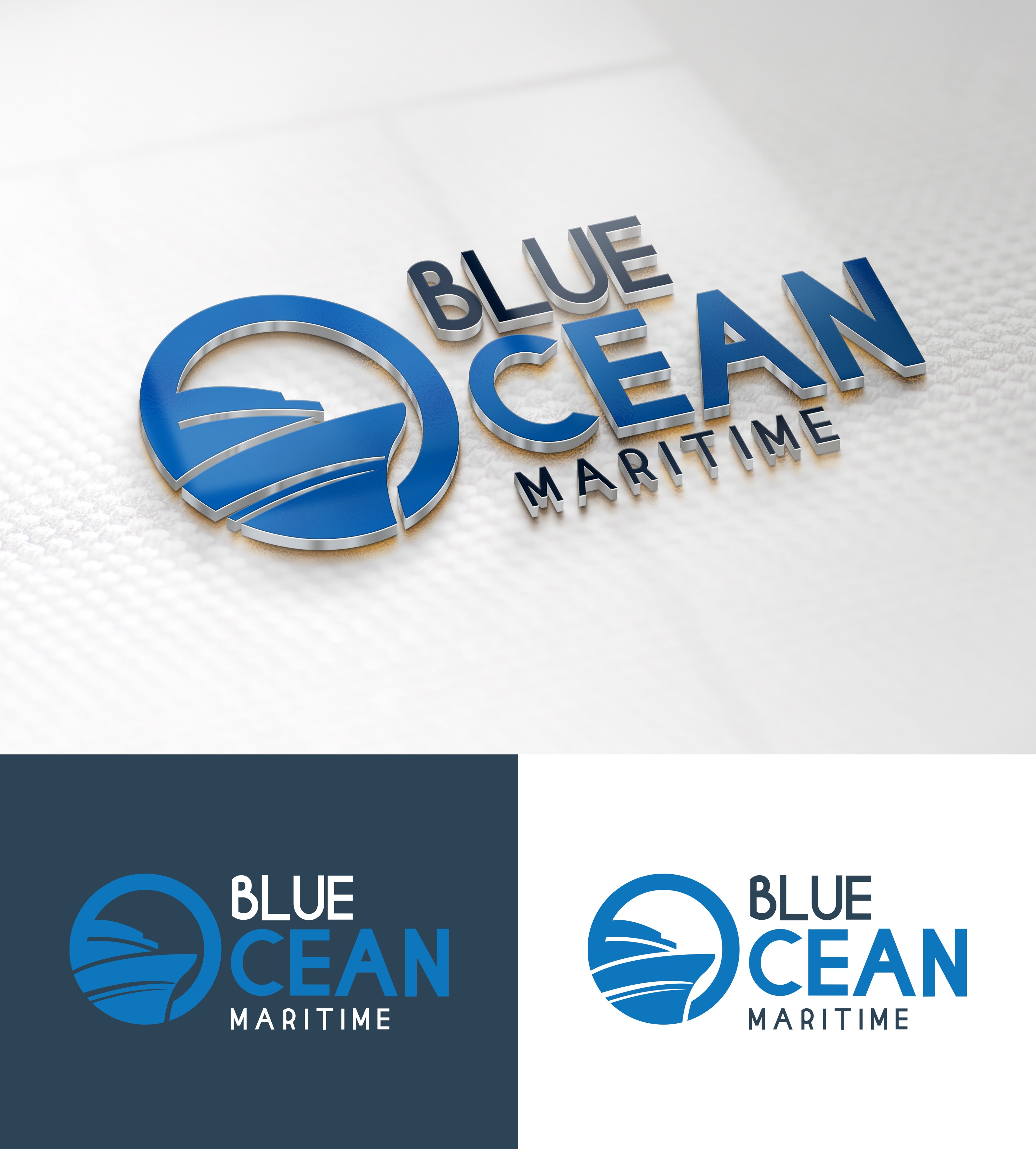 Logo Design by Impressive Designs for Blue Ocean Maritime Consulting Ltd | Design #36944038