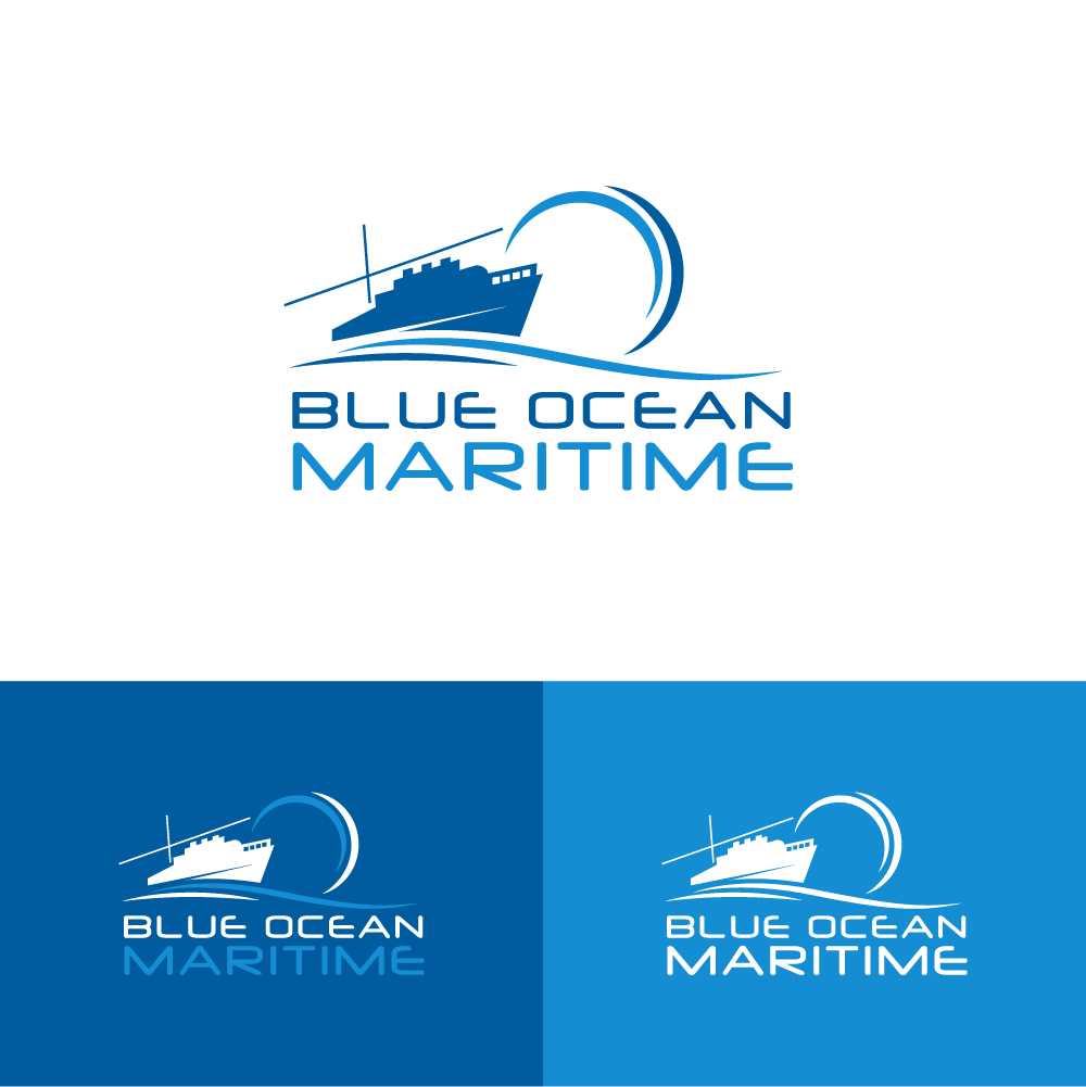 Logo Design by AlphabetZero.com for Blue Ocean Maritime Consulting Ltd | Design #36947622