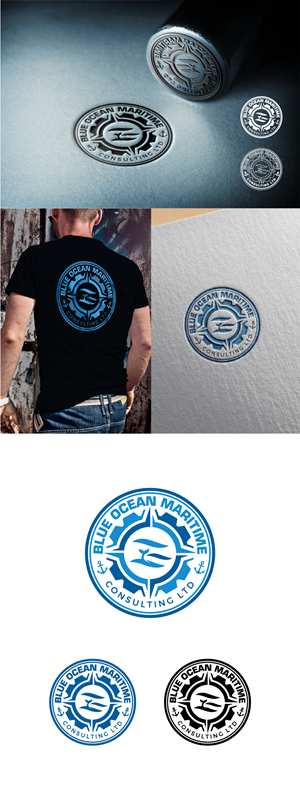 Logo Design by AlphabetZero.com for Blue Ocean Maritime Consulting Ltd | Design: #36949000