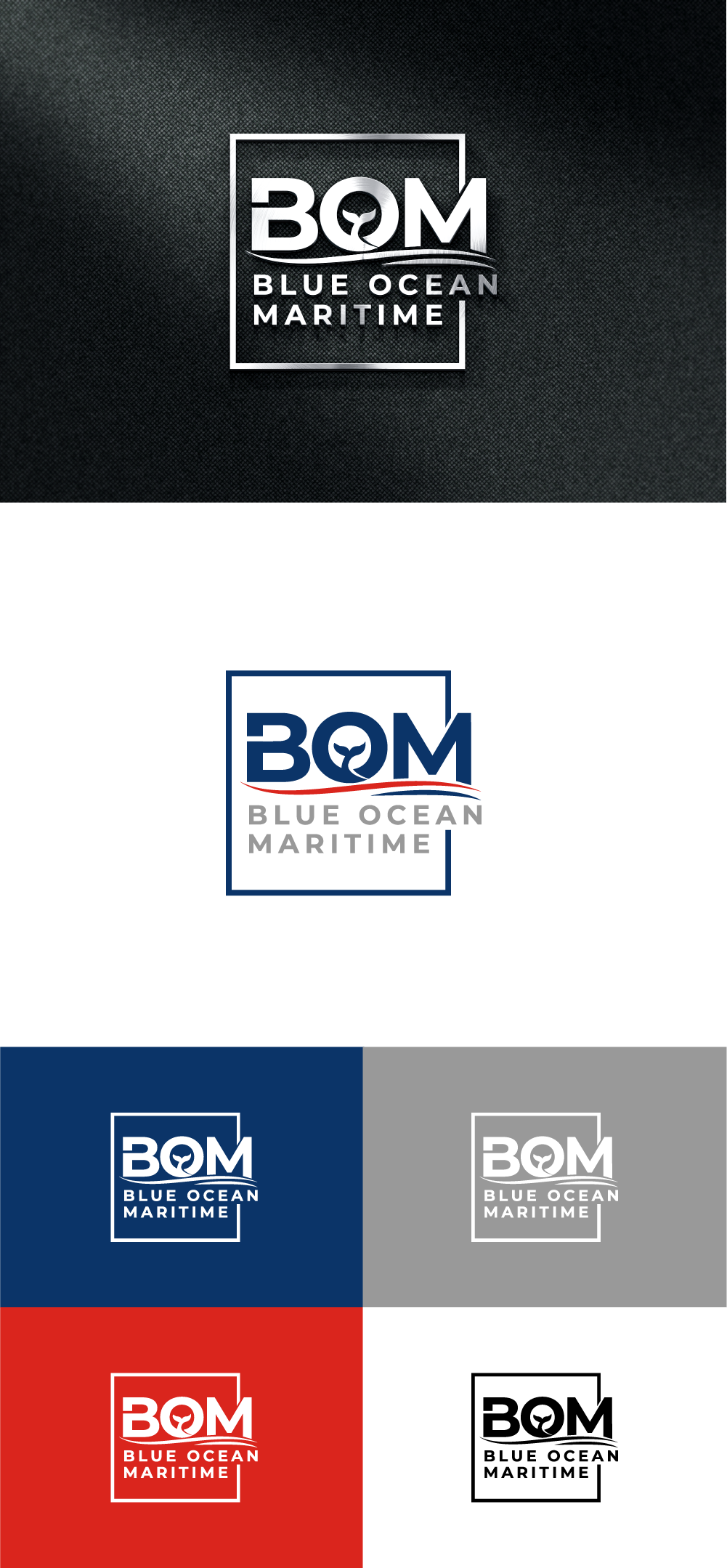 Logo Design by AlphabetZero.com for Blue Ocean Maritime Consulting Ltd | Design #36949042