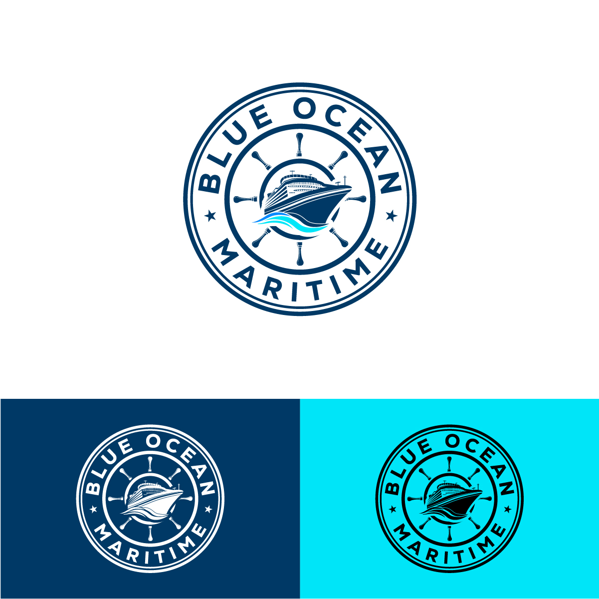 Logo Design by KajalRekha for Blue Ocean Maritime Consulting Ltd | Design #36944317