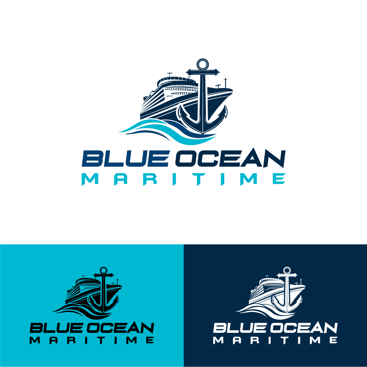 Logo Design by KajalRekha for Blue Ocean Maritime Consulting Ltd | Design #36944319