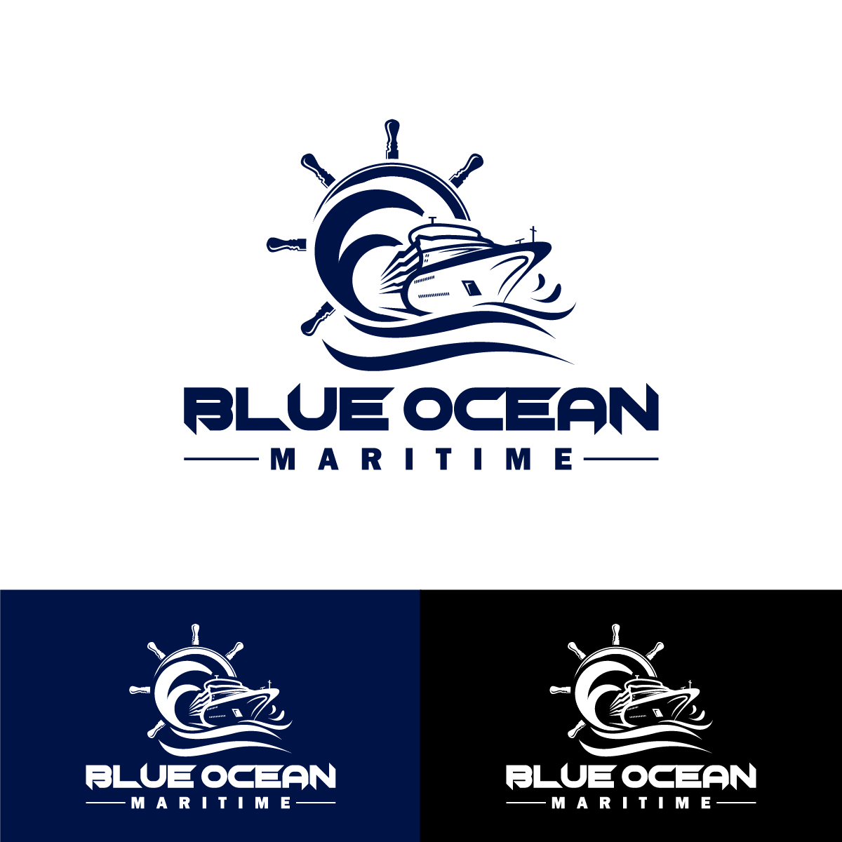 Logo Design by KajalRekha for Blue Ocean Maritime Consulting Ltd | Design #36944326