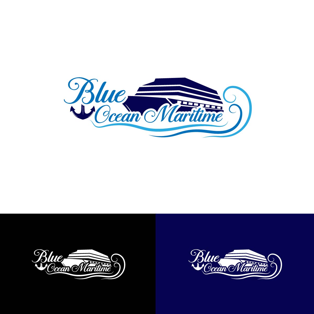 Logo Design by KajalRekha for Blue Ocean Maritime Consulting Ltd | Design #36944331