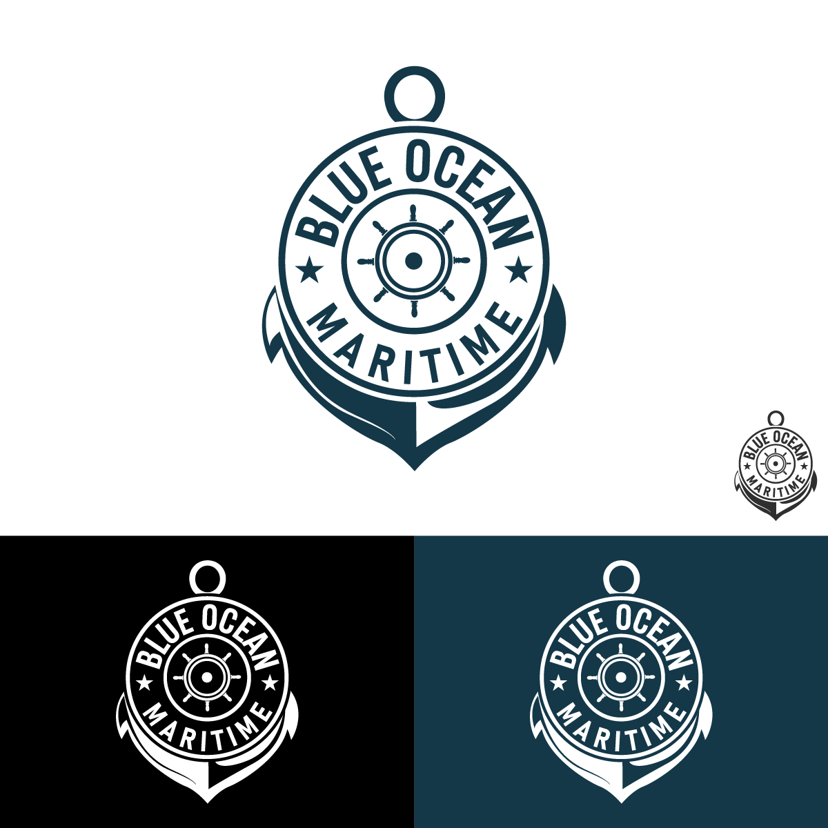 Logo Design by KajalRekha for Blue Ocean Maritime Consulting Ltd | Design #36944334