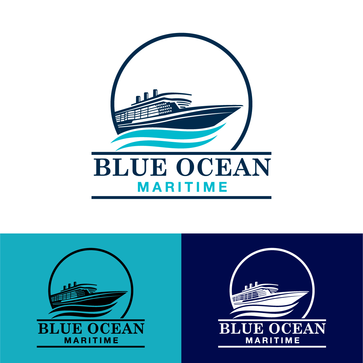 Logo Design by KajalRekha for Blue Ocean Maritime Consulting Ltd | Design #36944335