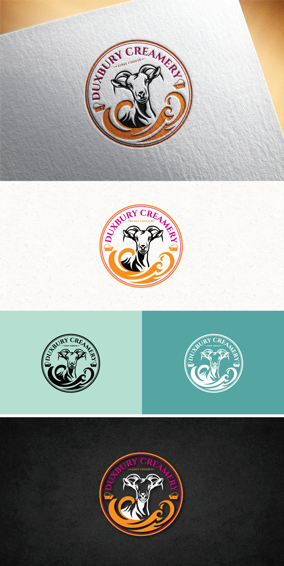 Logo Design by Logo Stock for Duxbury Creamery LLC | Design #36942856