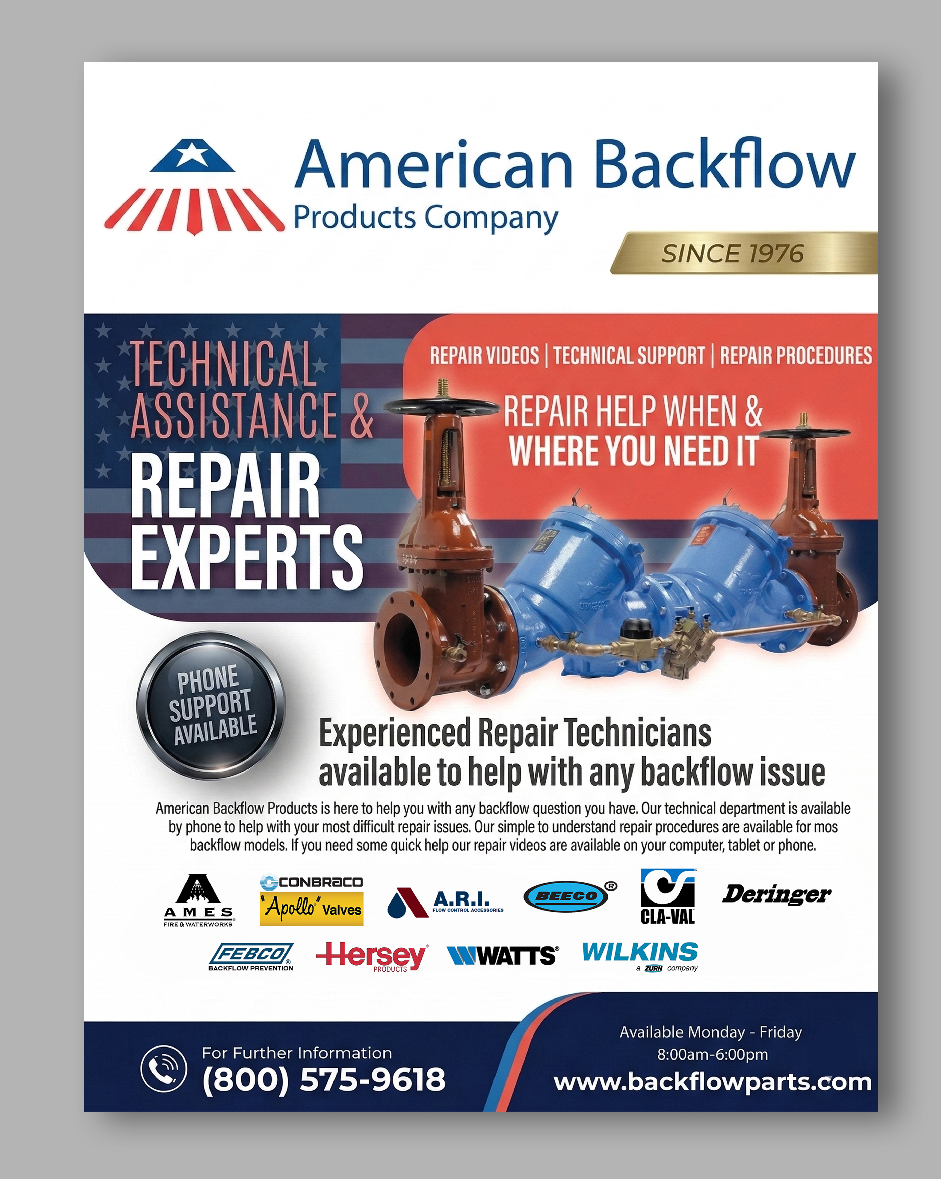 Flyer Design by Osama Soliman for American Backflow Products Company | Design #36979150